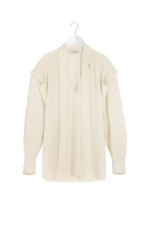 RecycledPolyester Airflow Ventilation Ascot Blouse