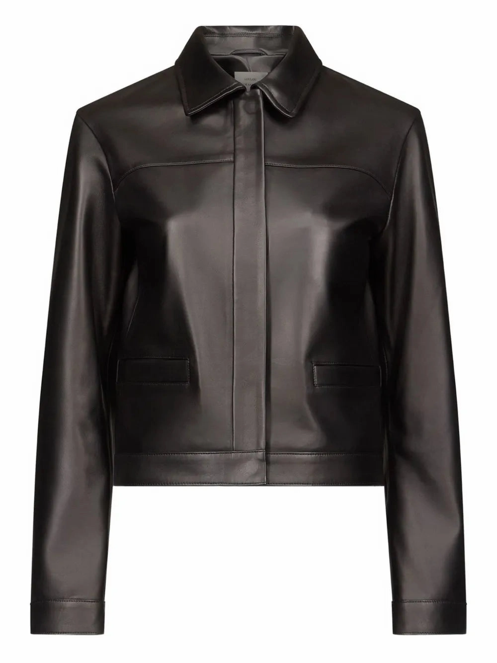 Ascot Leather Jacket in Black Display suitable for winter sports