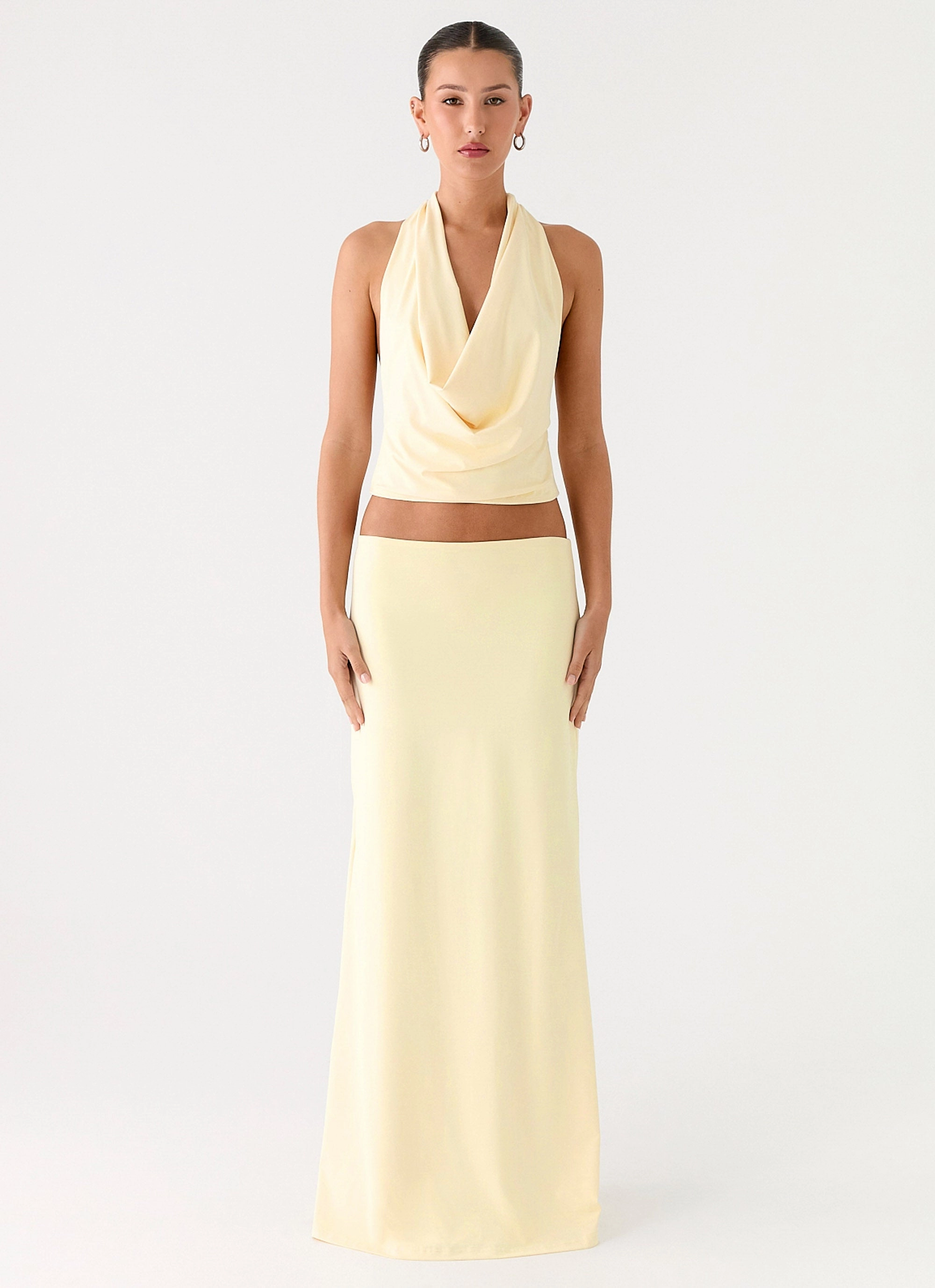 Lightweight Design Ashi Cowl Top - Yellow