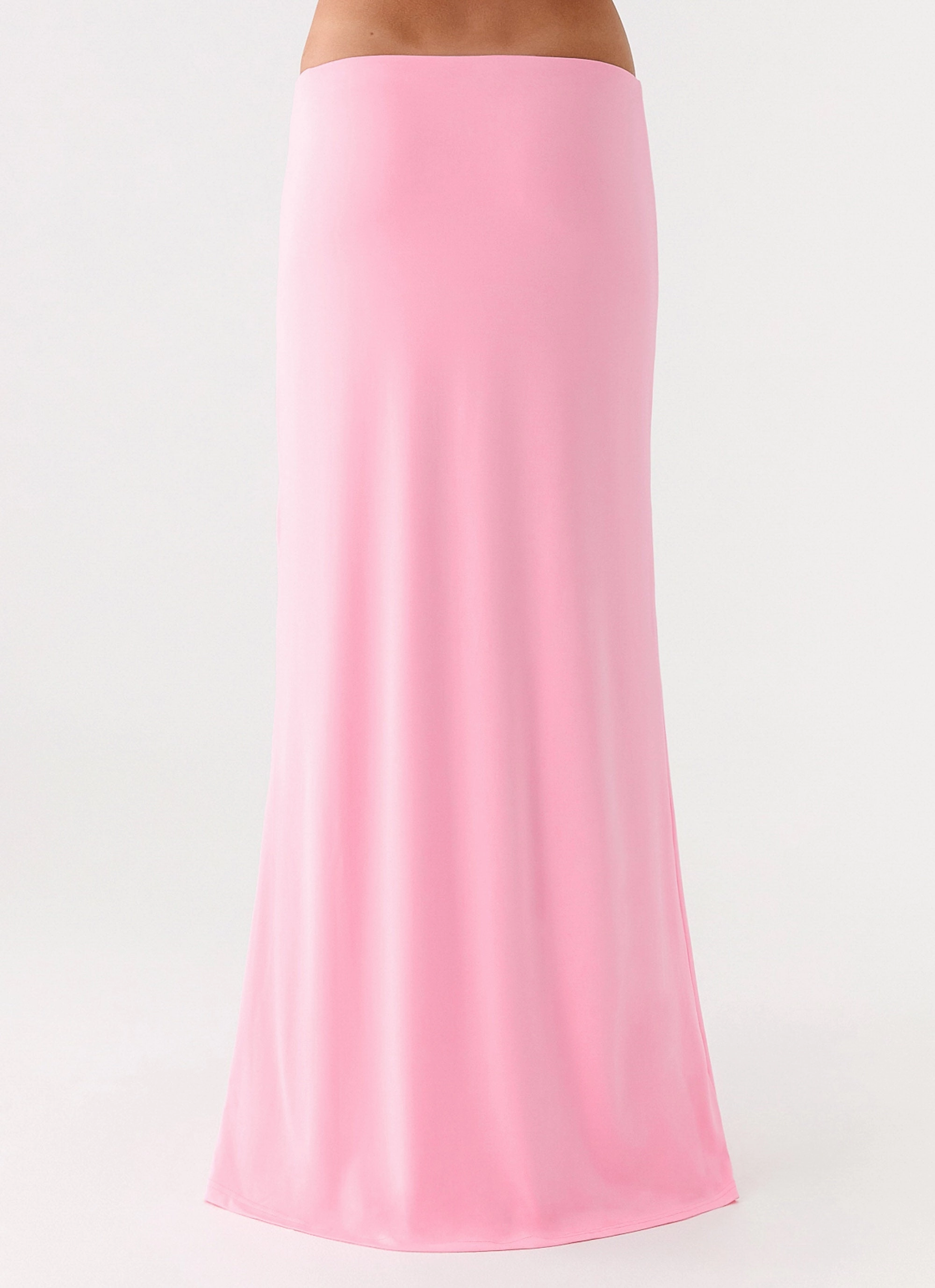 Flared hem Coordinated Set Ashi Maxi Skirt - Pink