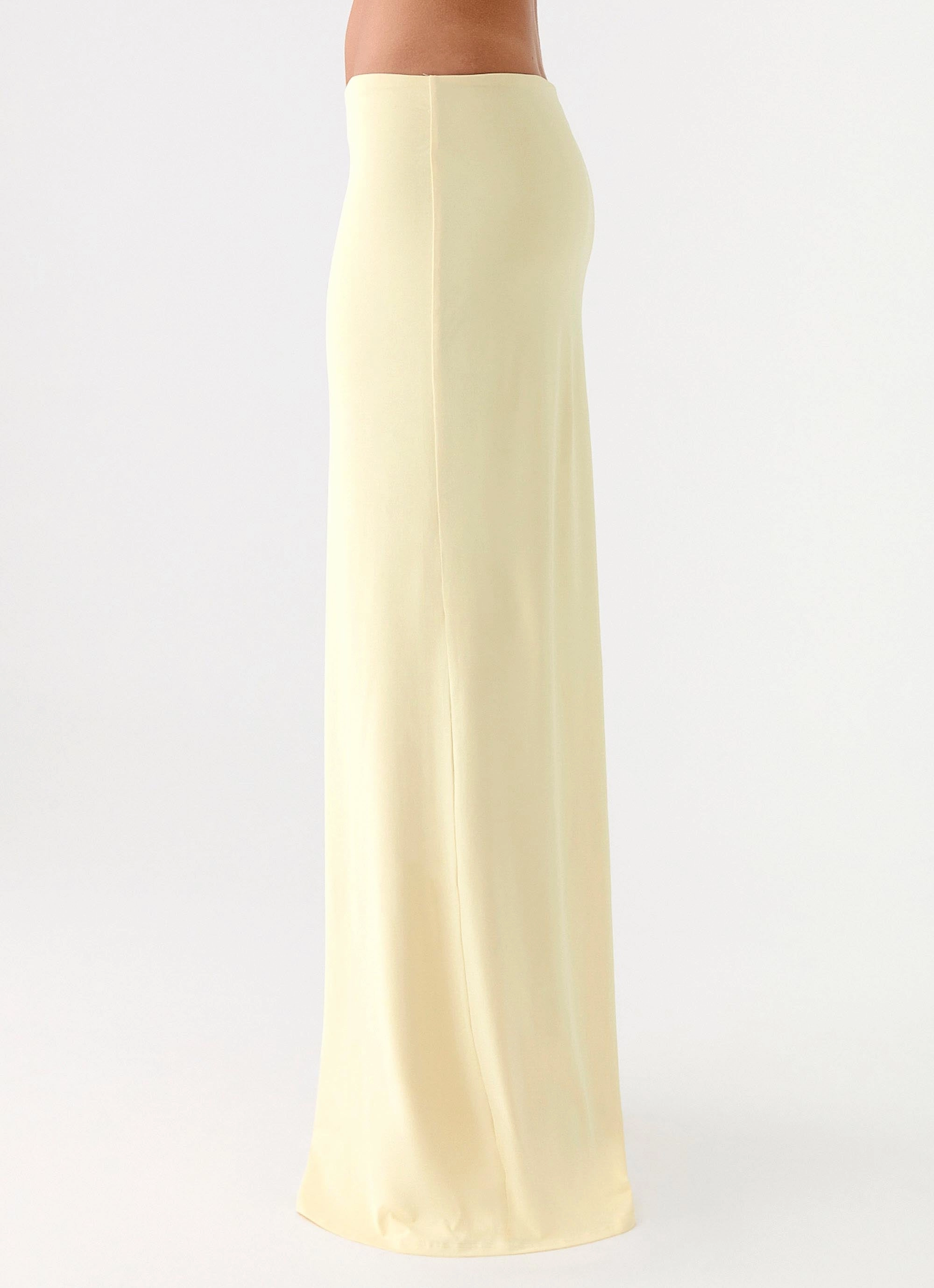 Sleek Styling Gentle Vibe Ashi Maxi Skirt - Yellow