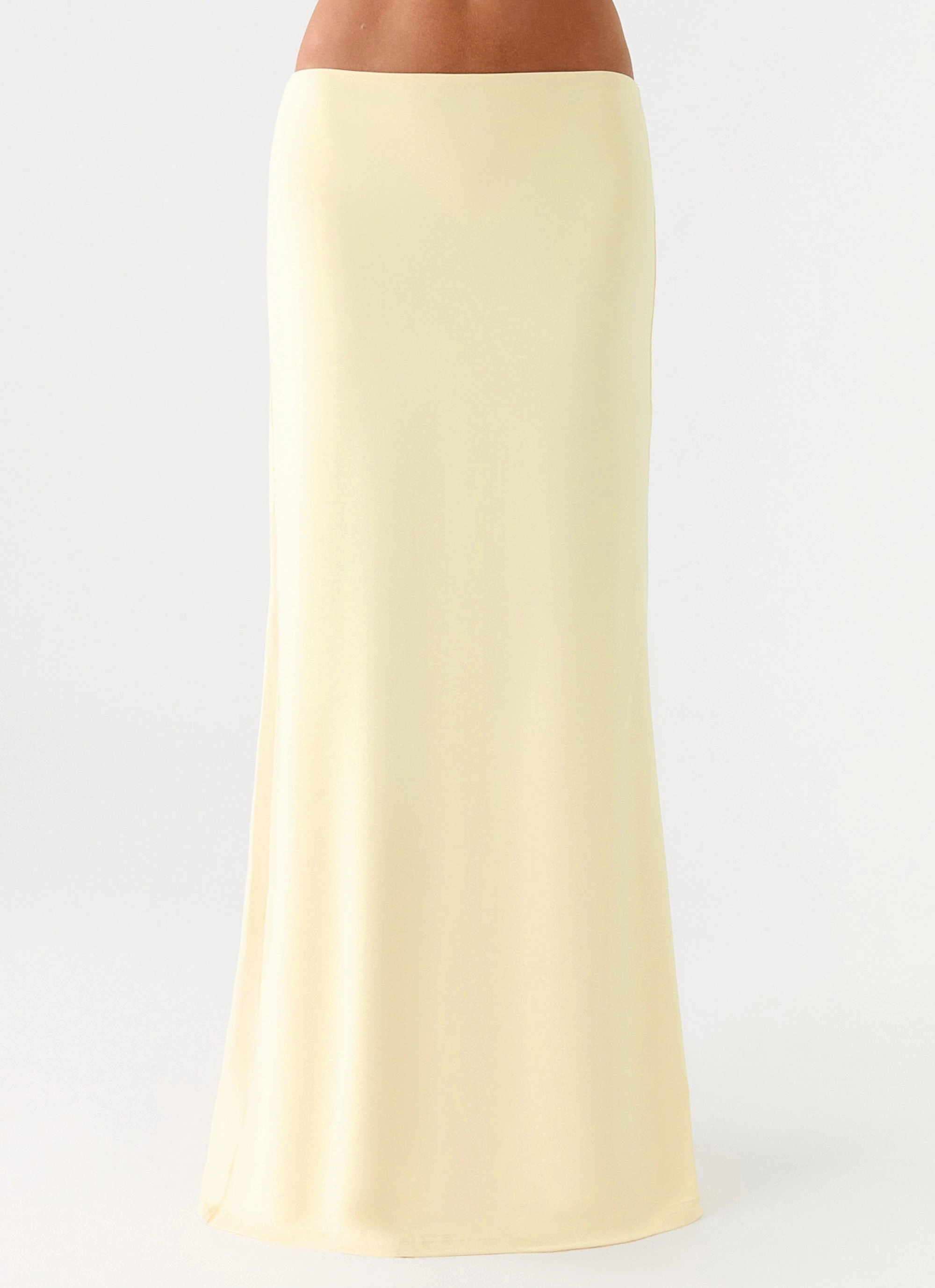 Ashi Maxi Skirt - Yellow Tassel accents Crisp Edge