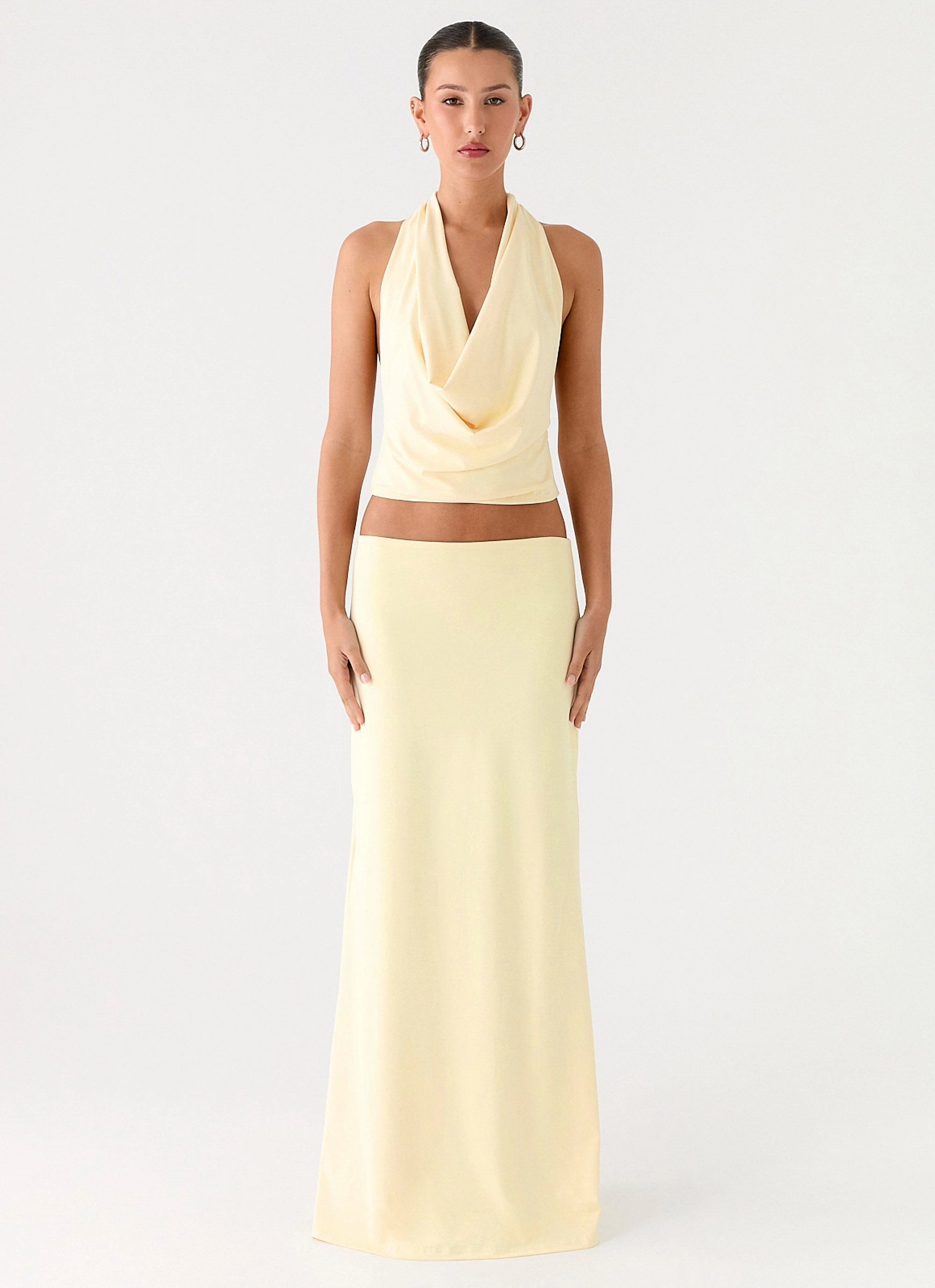 Evening Outing Ashi Maxi Skirt - Yellow