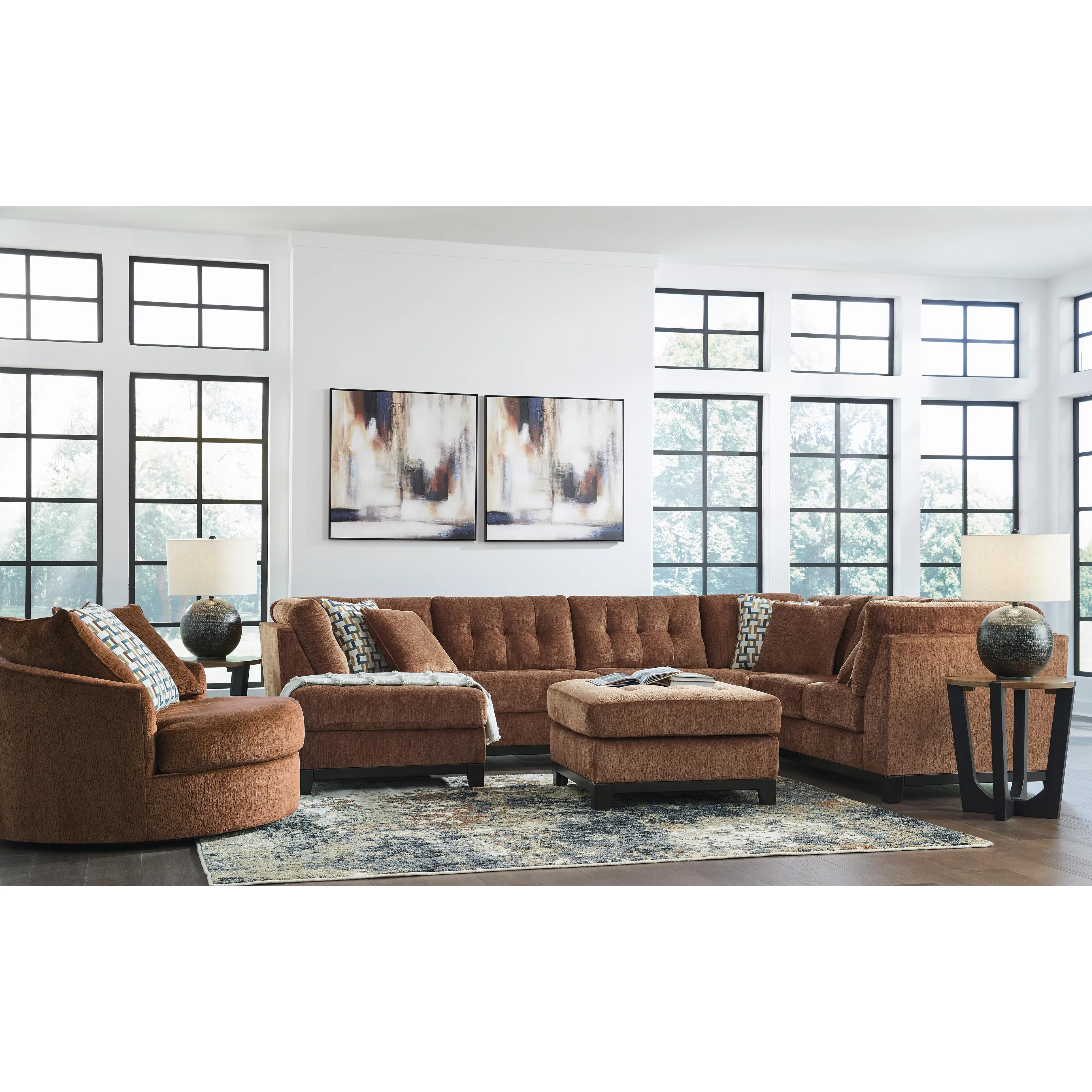Ashley Laylabrook Fabric Ottoman 9220408