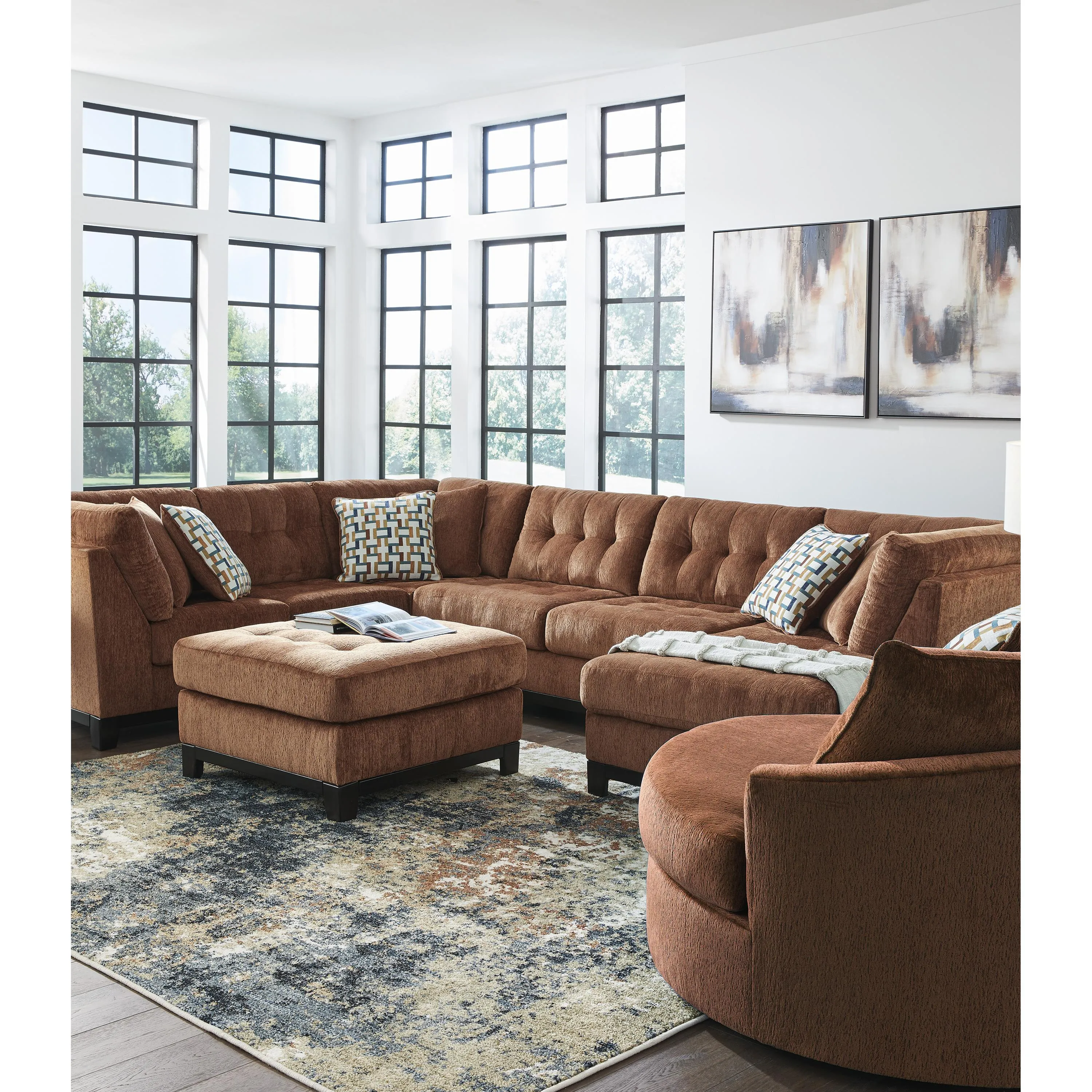 Ashley Laylabrook Fabric Ottoman 9220408