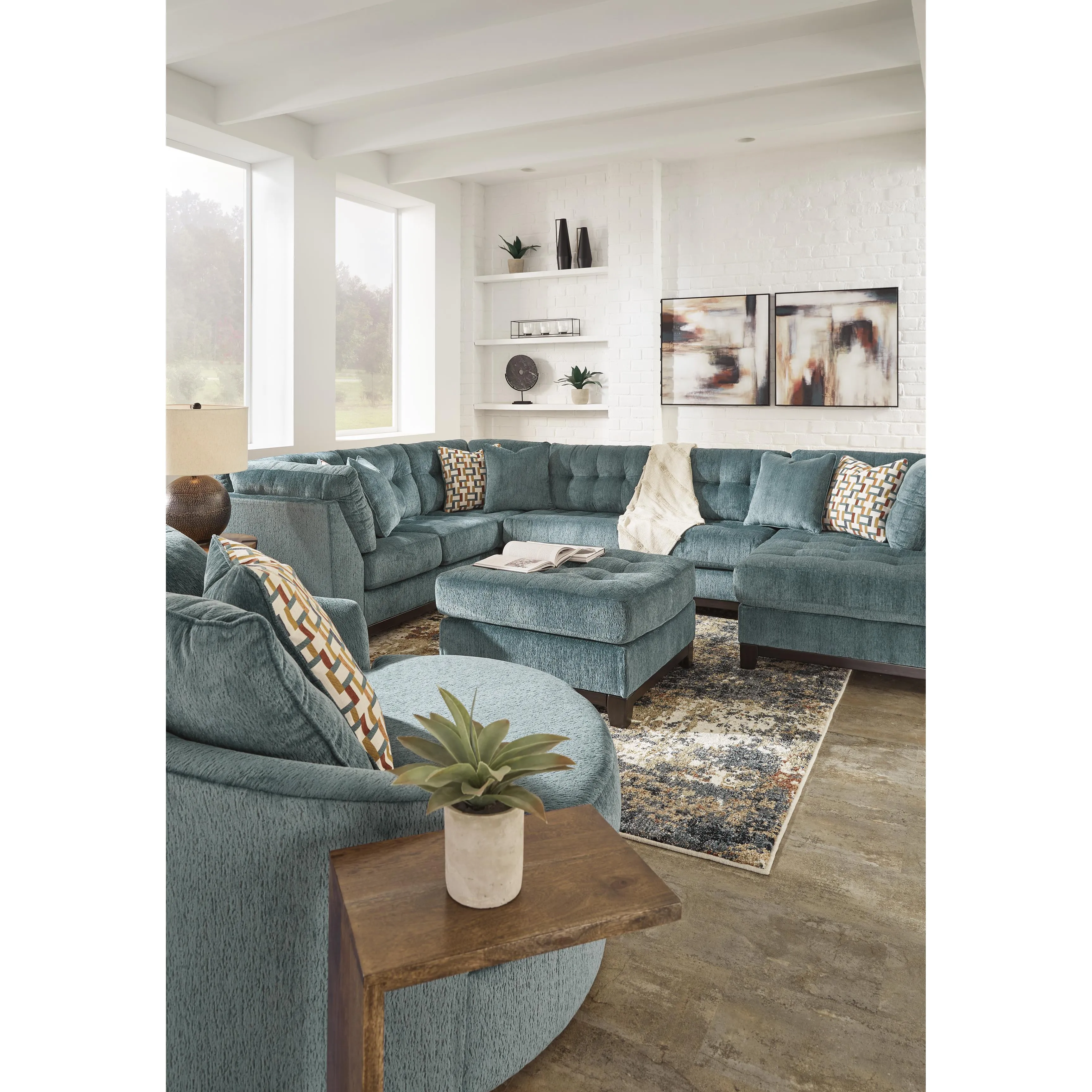 Ashley Laylabrook Fabric Ottoman 9220608