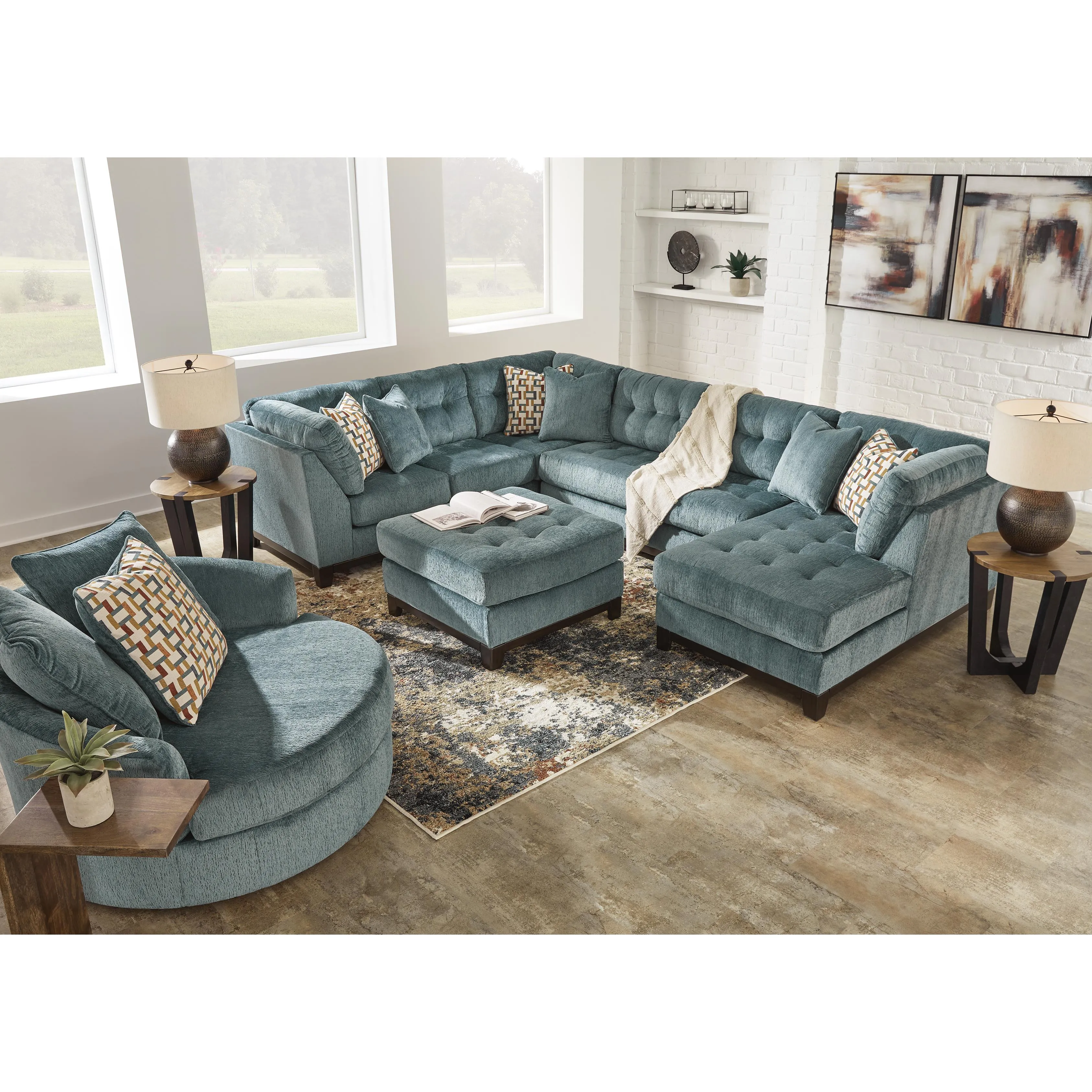 Ashley Laylabrook Fabric Ottoman 9220608