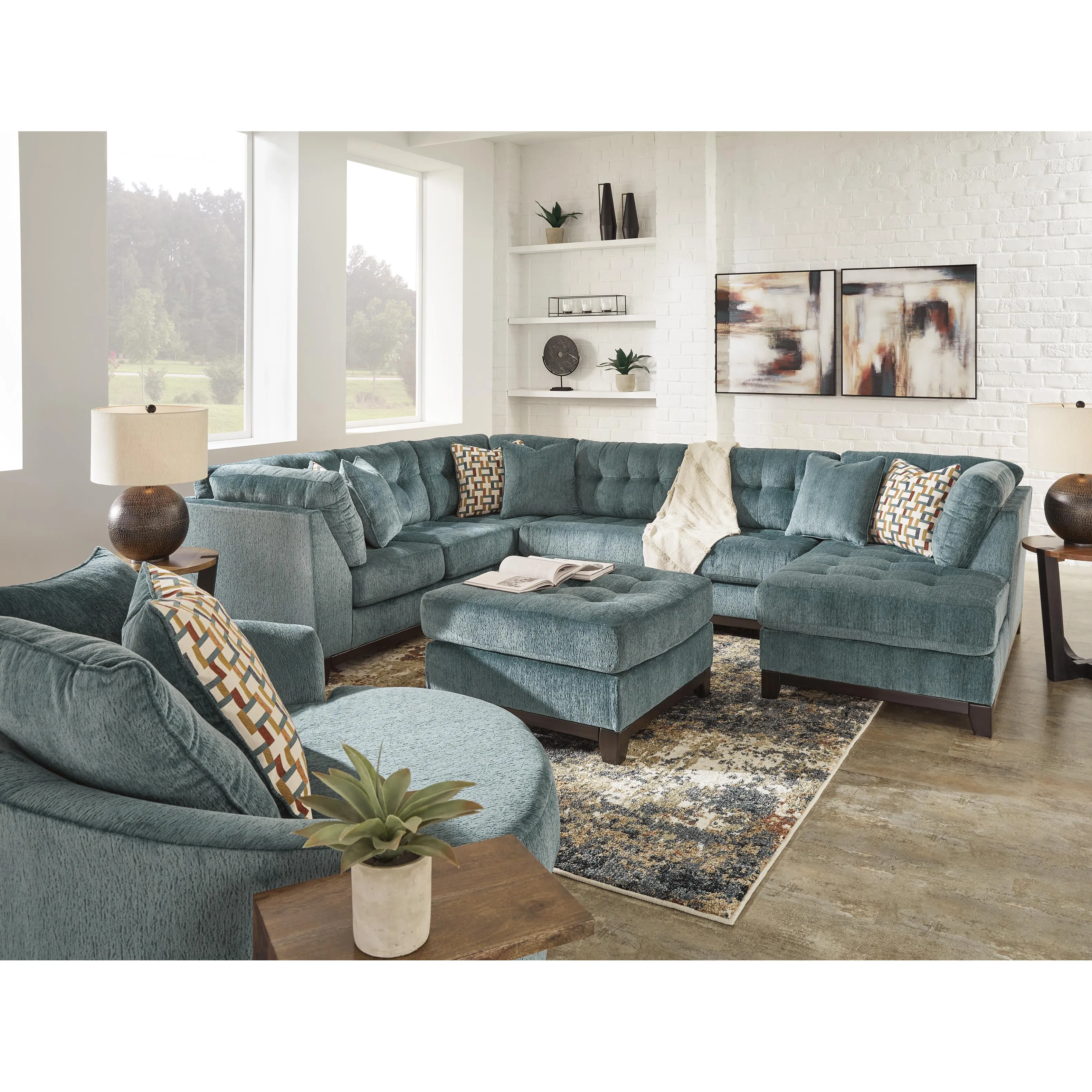 Ashley Laylabrook Fabric Ottoman 9220608