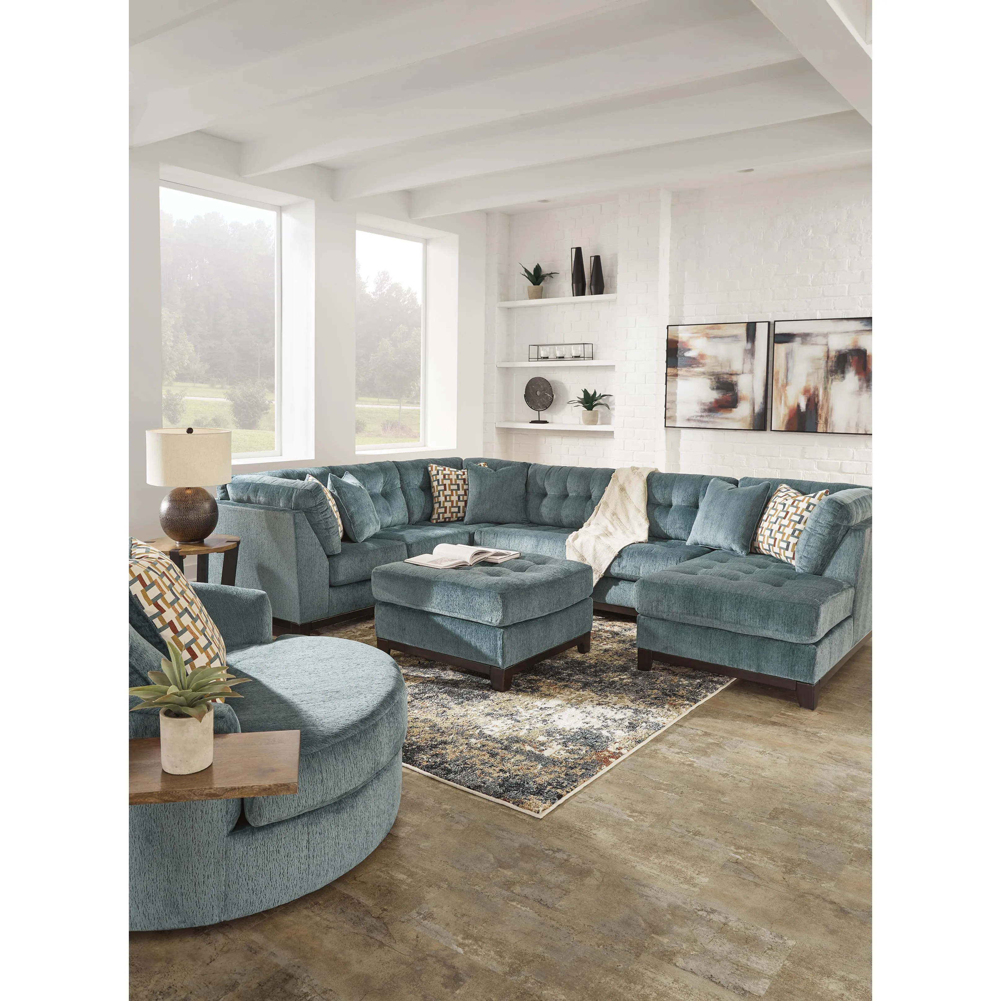Ashley Laylabrook Fabric Ottoman 9220608