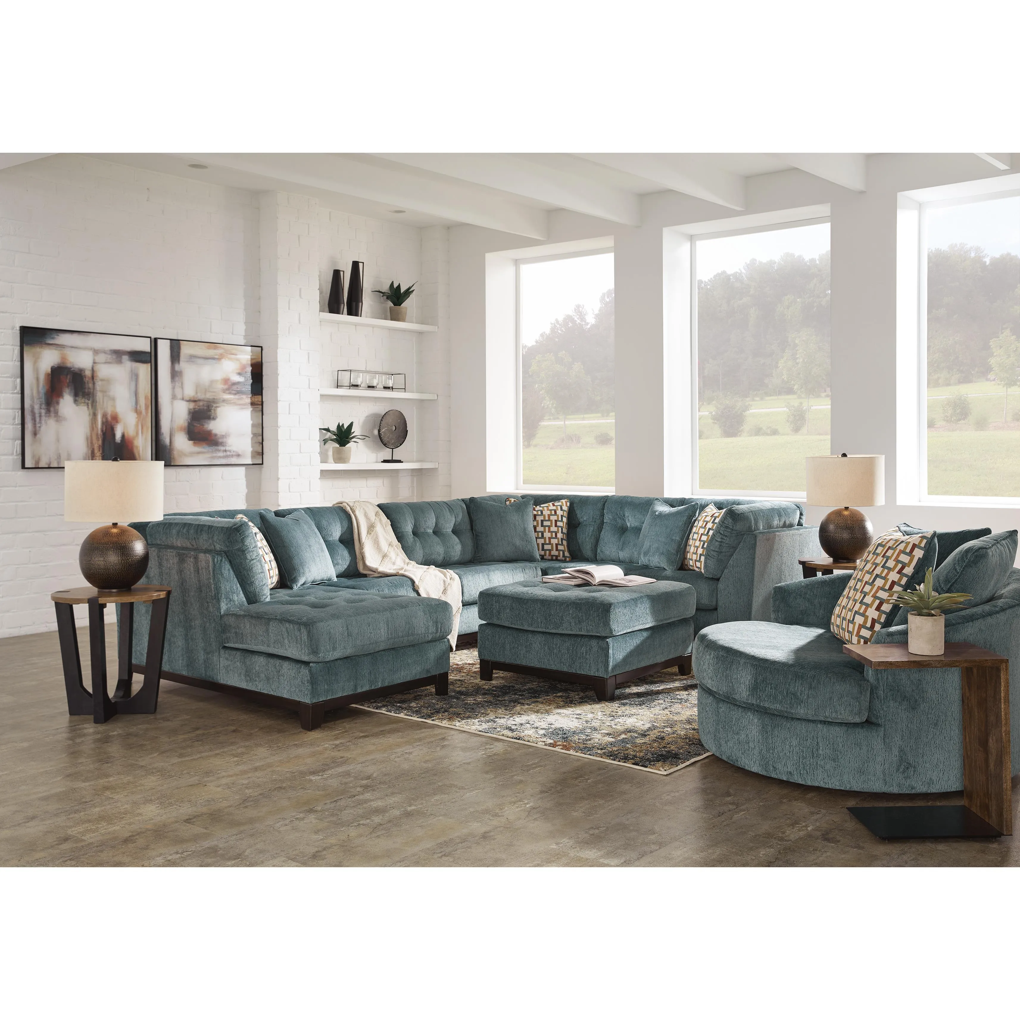 Ashley Laylabrook Fabric Ottoman 9220608