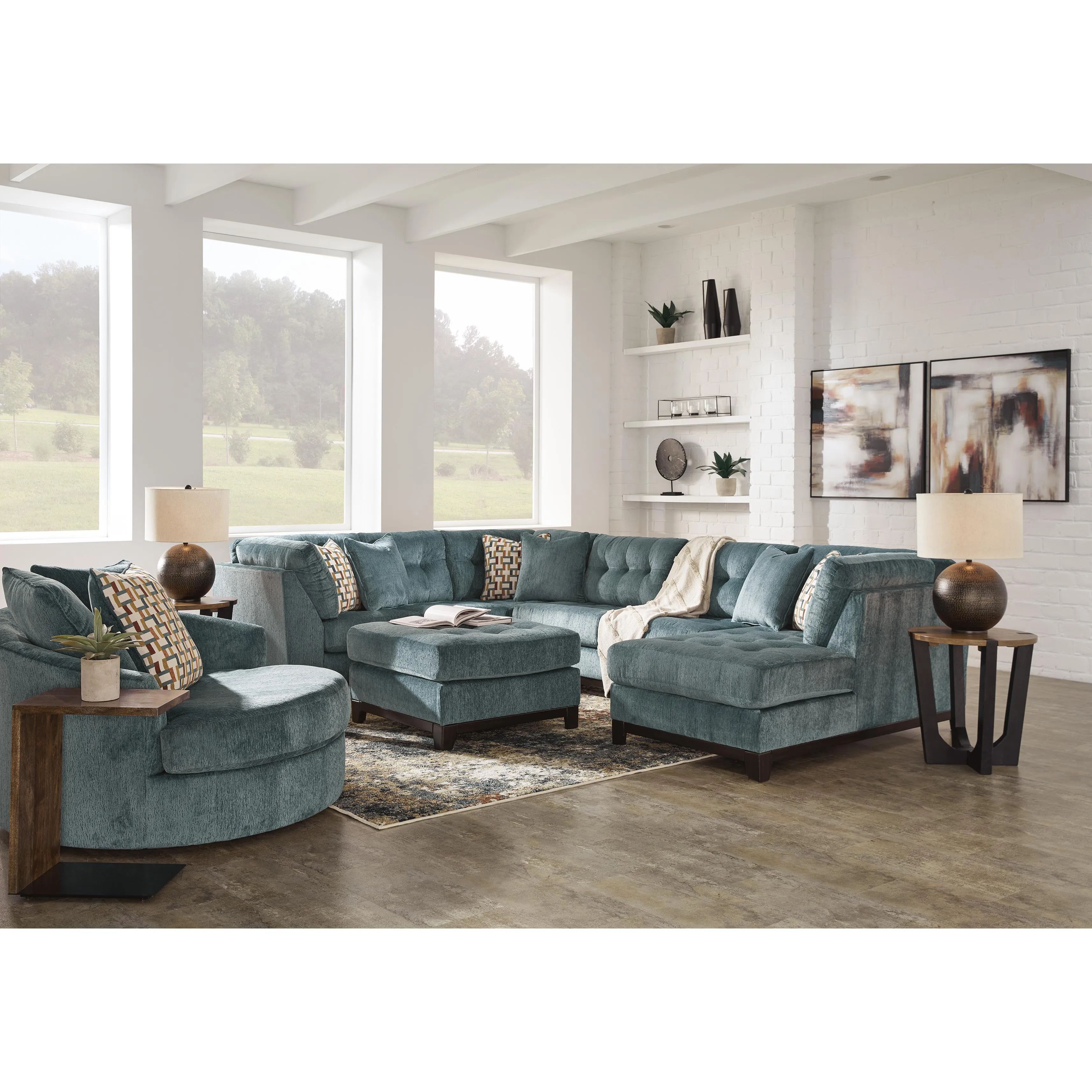 Ashley Laylabrook Fabric Ottoman 9220608