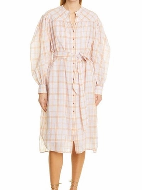 Ulla Johnson Fayette Dress in Pale Lilac Light Attitude