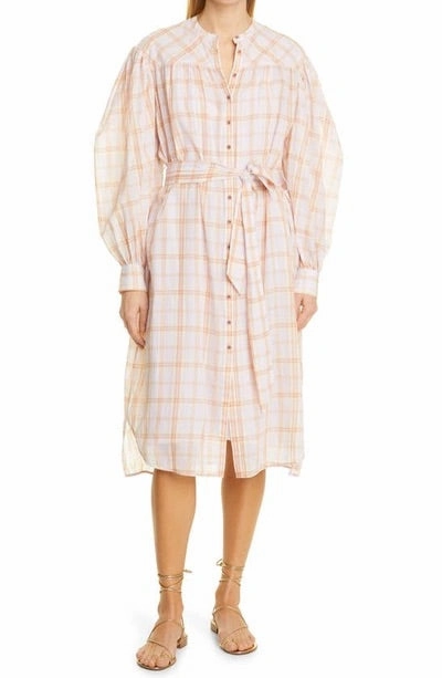 Handmade Fitted Base Ulla Johnson Fayette Dress in Pale Lilac