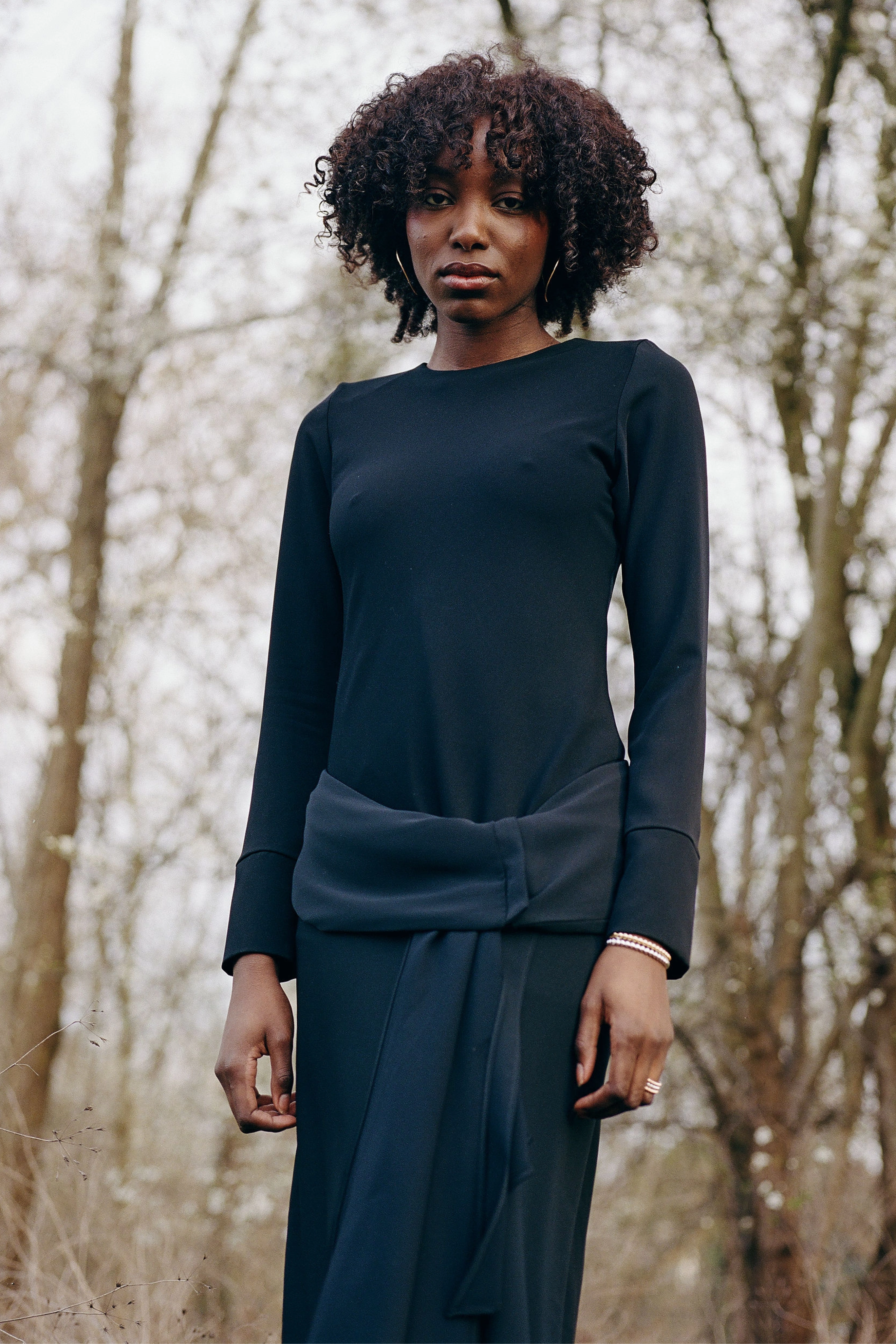 Asymmetrical Bias Dress Street Vibe Calm Touch