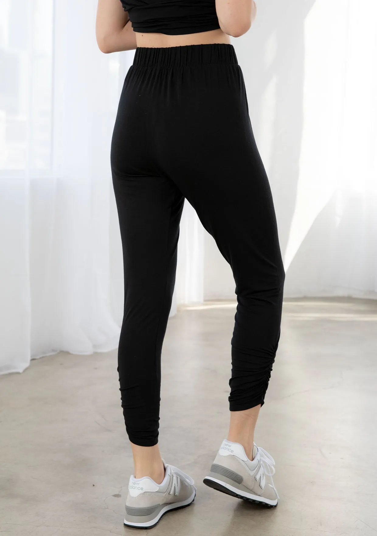 Athleisure Jersey Knit Fitted Pants