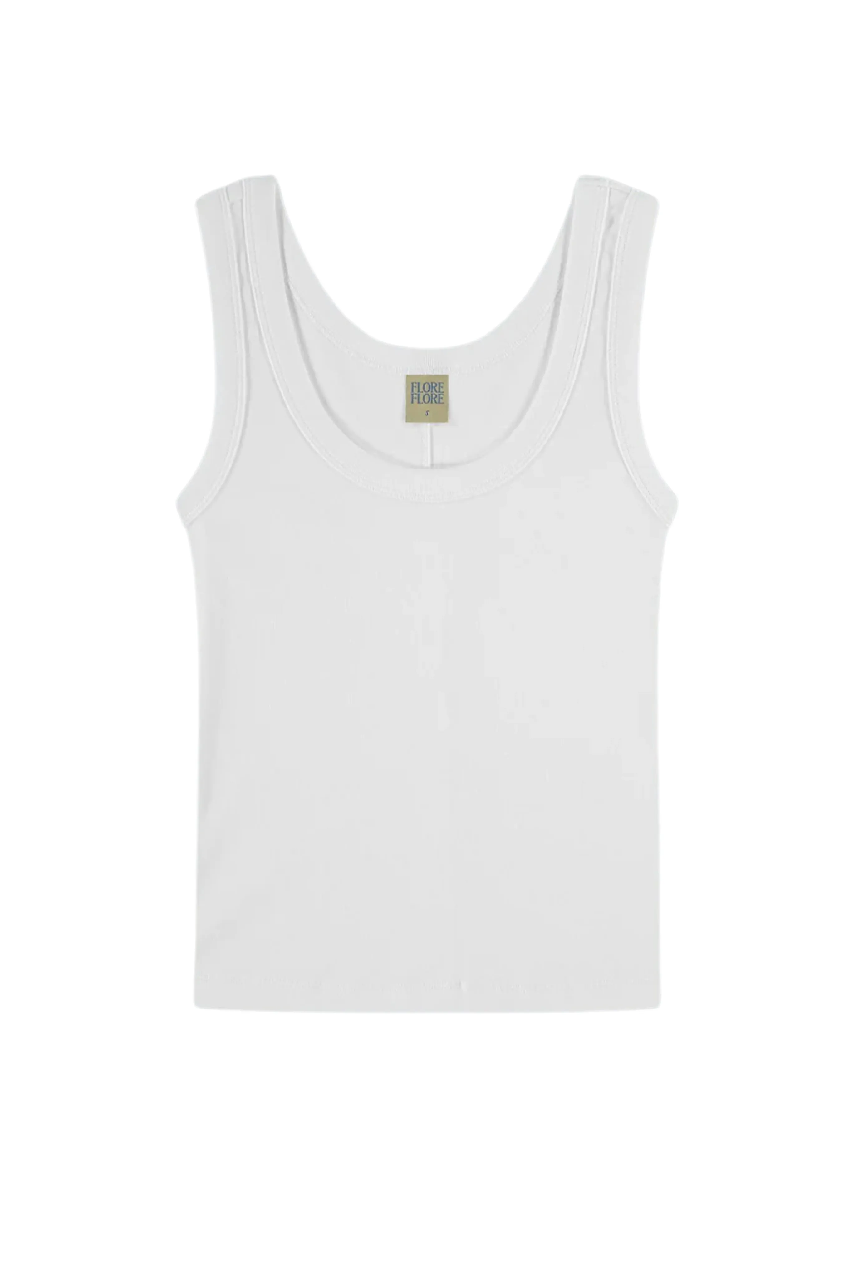 Hillie Tank in White SoftBrushed RelaxedFit