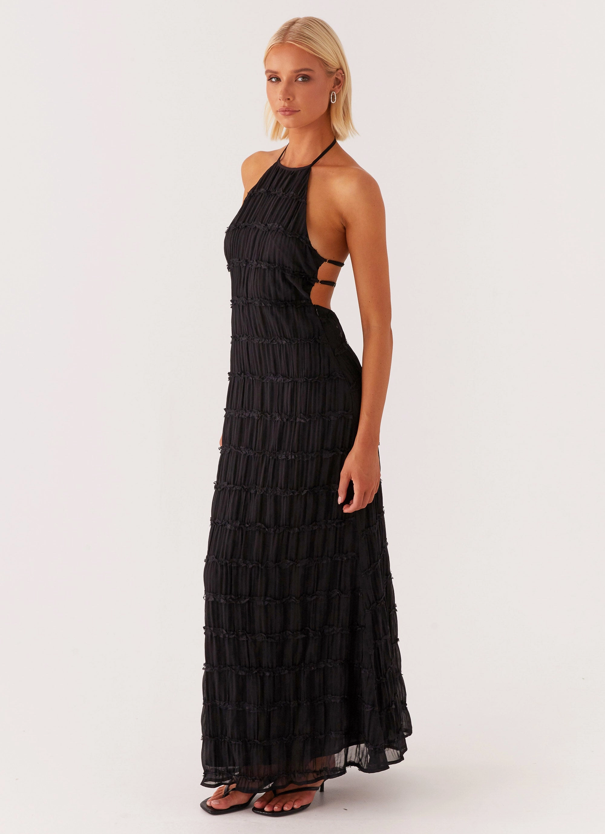 Aullie Maxi Dress - Black Chill Wear