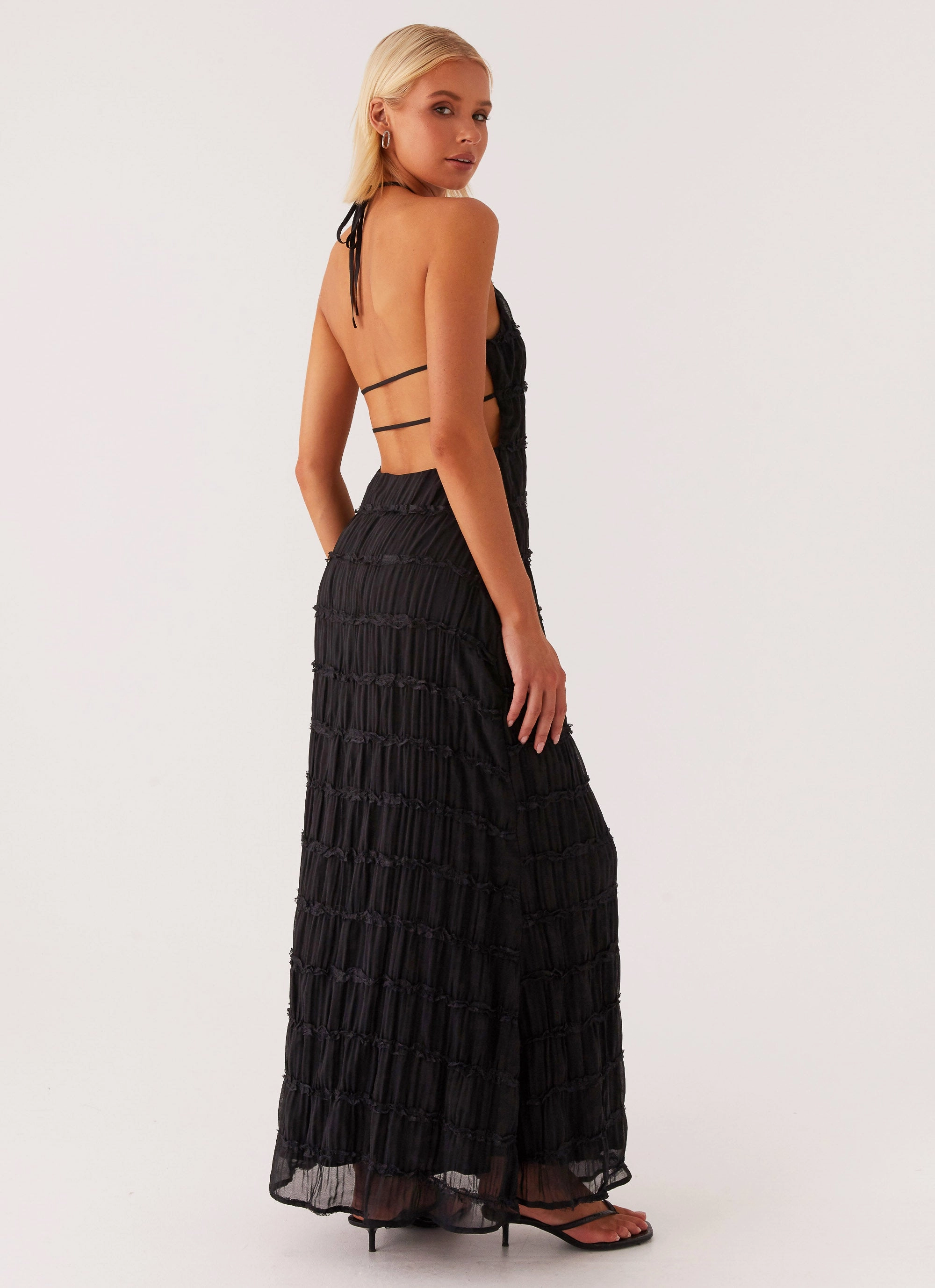 Aullie Maxi Dress - Black Boxy-Style