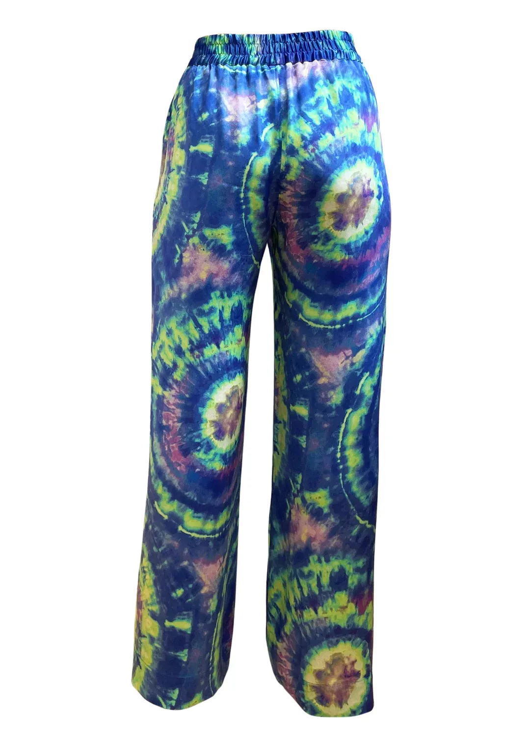 Aura Wide Leg Silk Pajama Pants