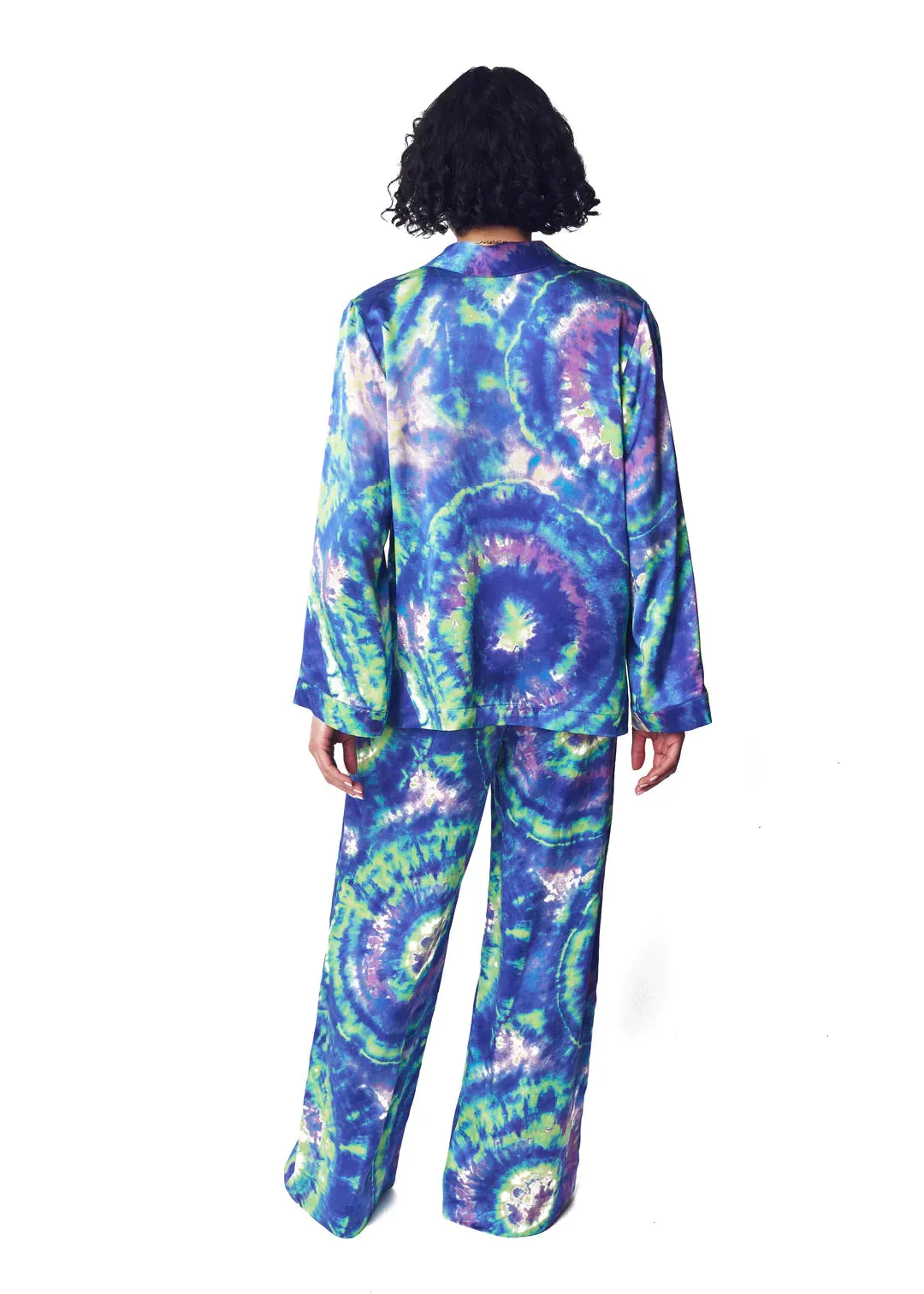 Aura Wide Leg Silk Pajama Pants