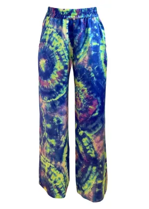 Aura Wide Leg Silk Pajama Pants