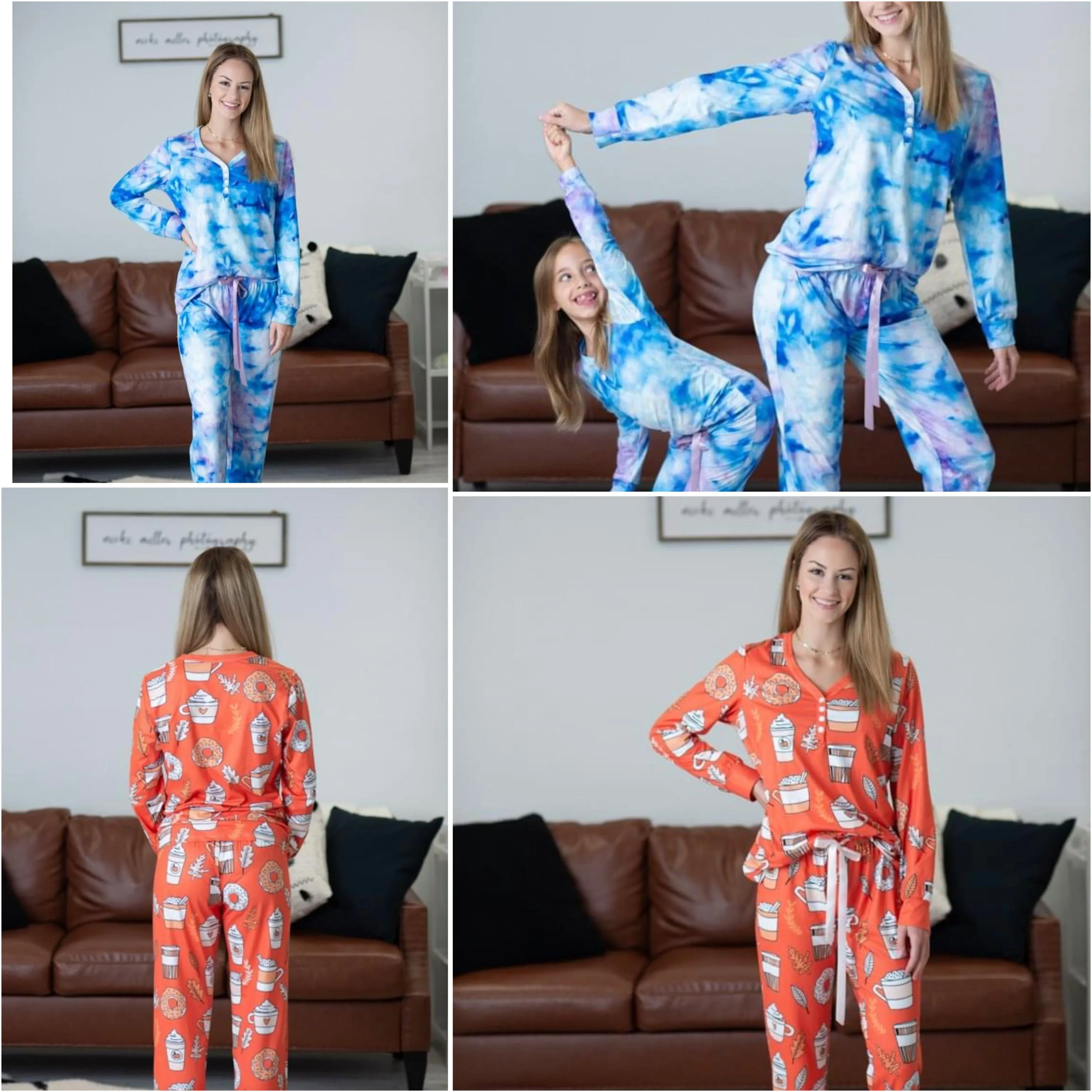 Aurora Lights 2 Piece Lounge Sets/ Pajama Sets