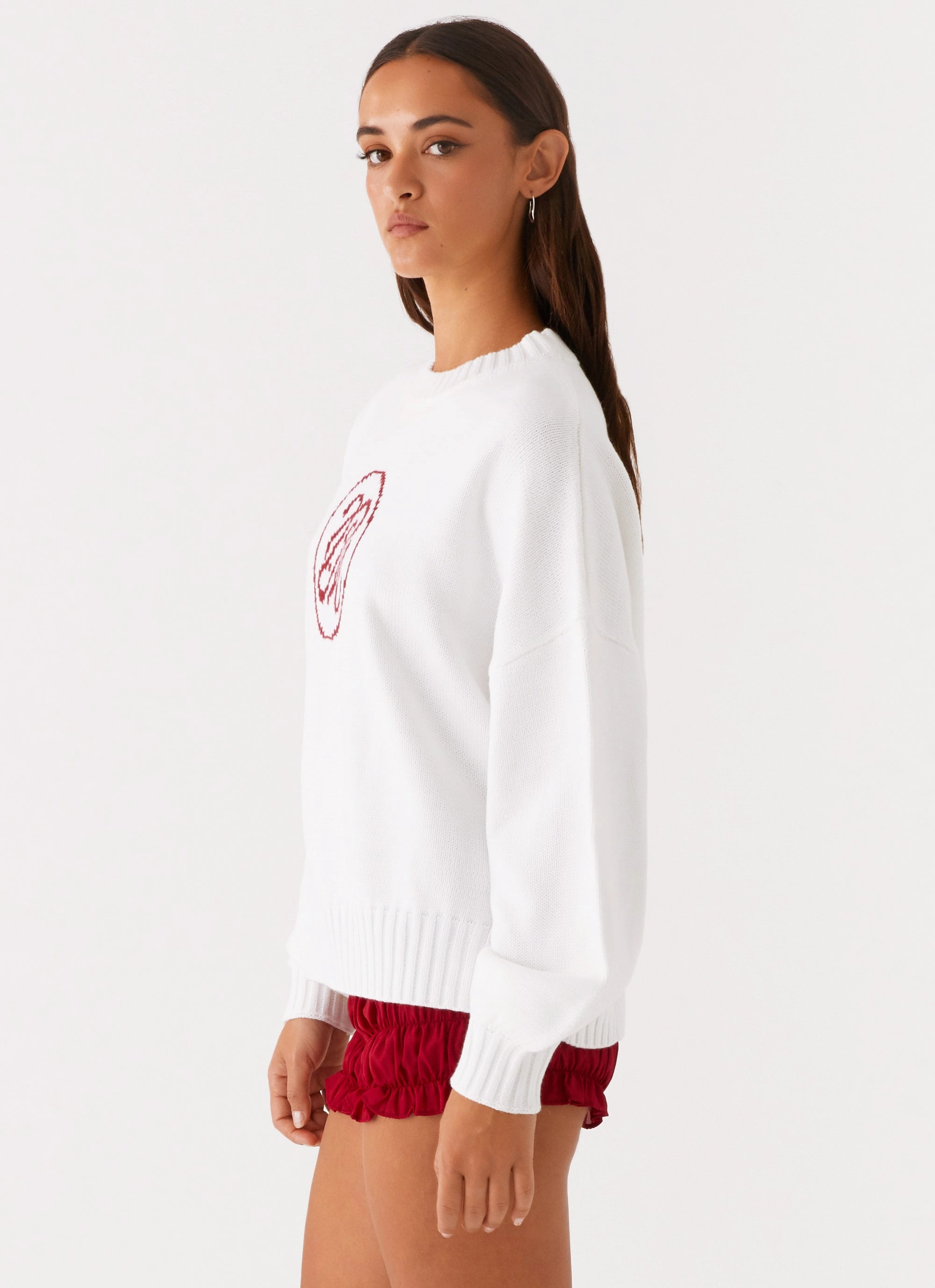 Autograph Oversized Sweater - Ivory Kangaroo Pocket
