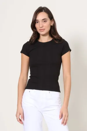 AntiStaticInnerLining Workout Apparel Avery Fitted Short Sleeve Tee