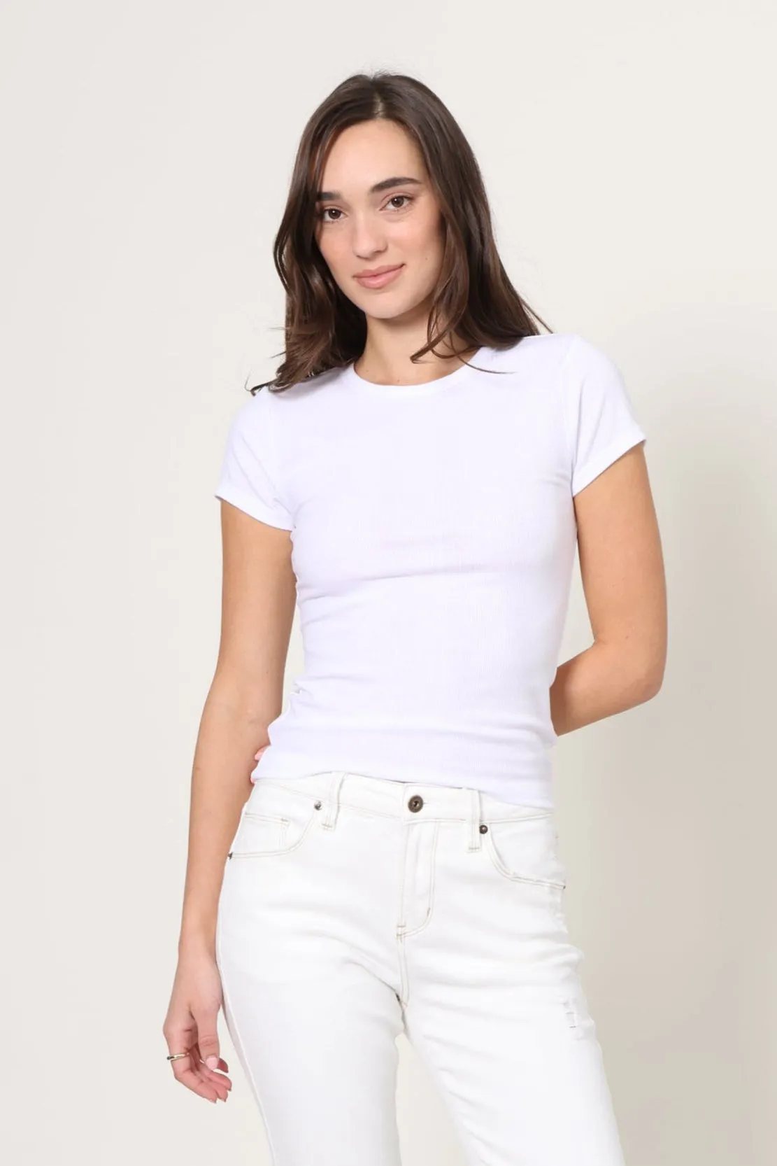 Basic Long Sleeve AdvancedAirflowChannels Avery Fitted Short Sleeve Tee