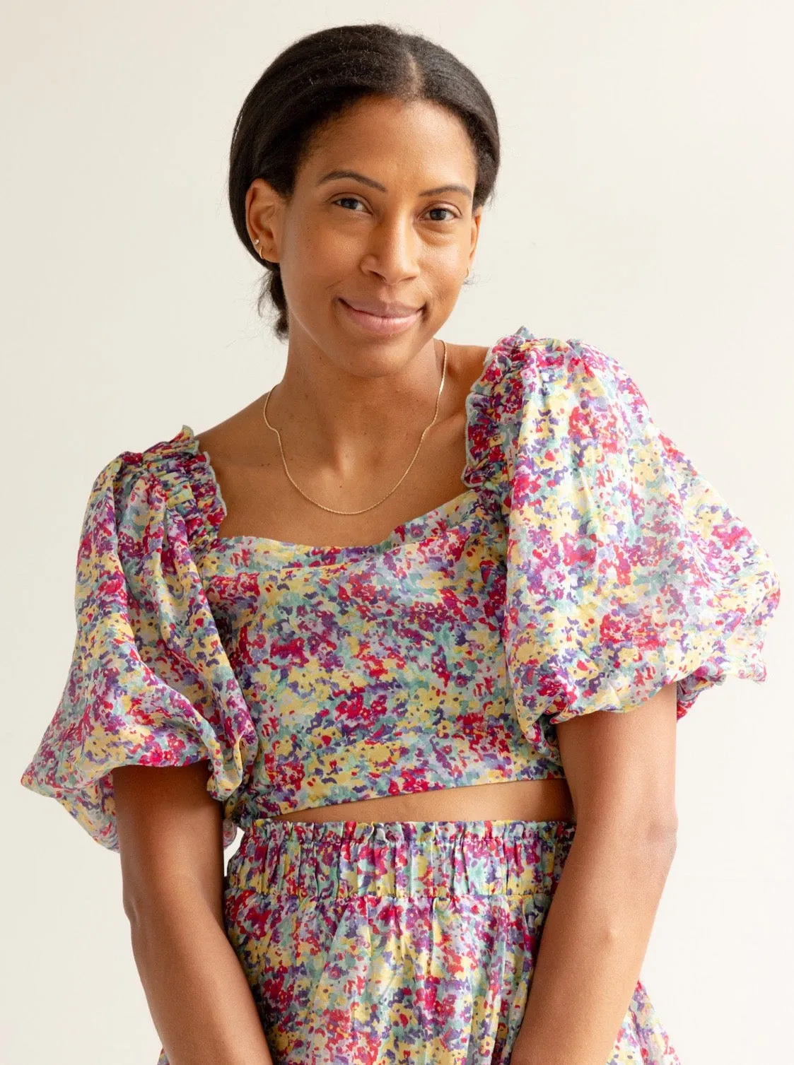 Sustainable Textile Flexible Knit Azalea Top