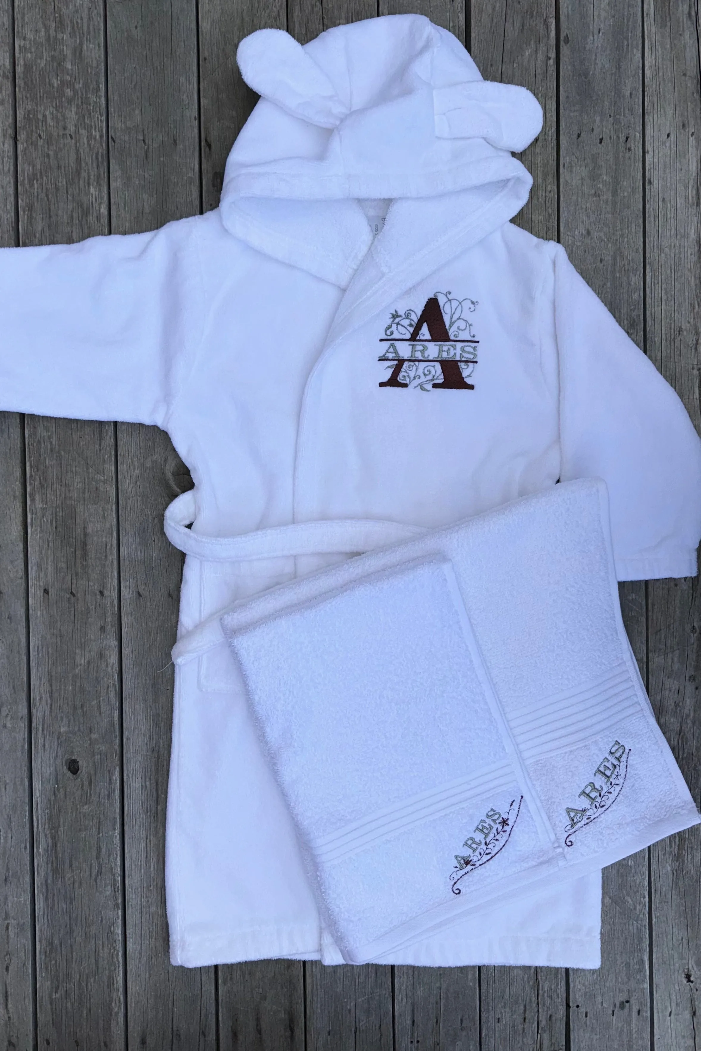 (Baby & Kids - Kids Hooded, Ultra Soft Toweling Cotton Bathrobe