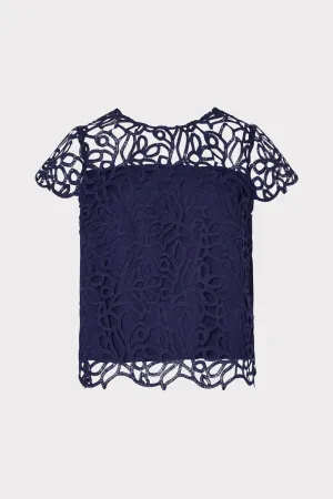 Smooth Seam Transition Baby Curled Lace Top