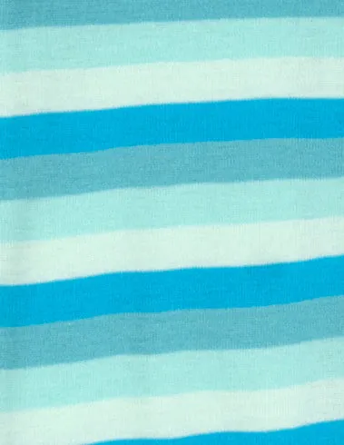 Baby Footed Blue Striped Pajamas