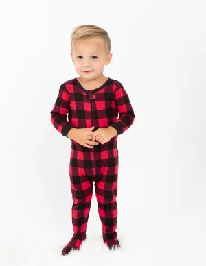 Baby Footed Plaid Pajamas