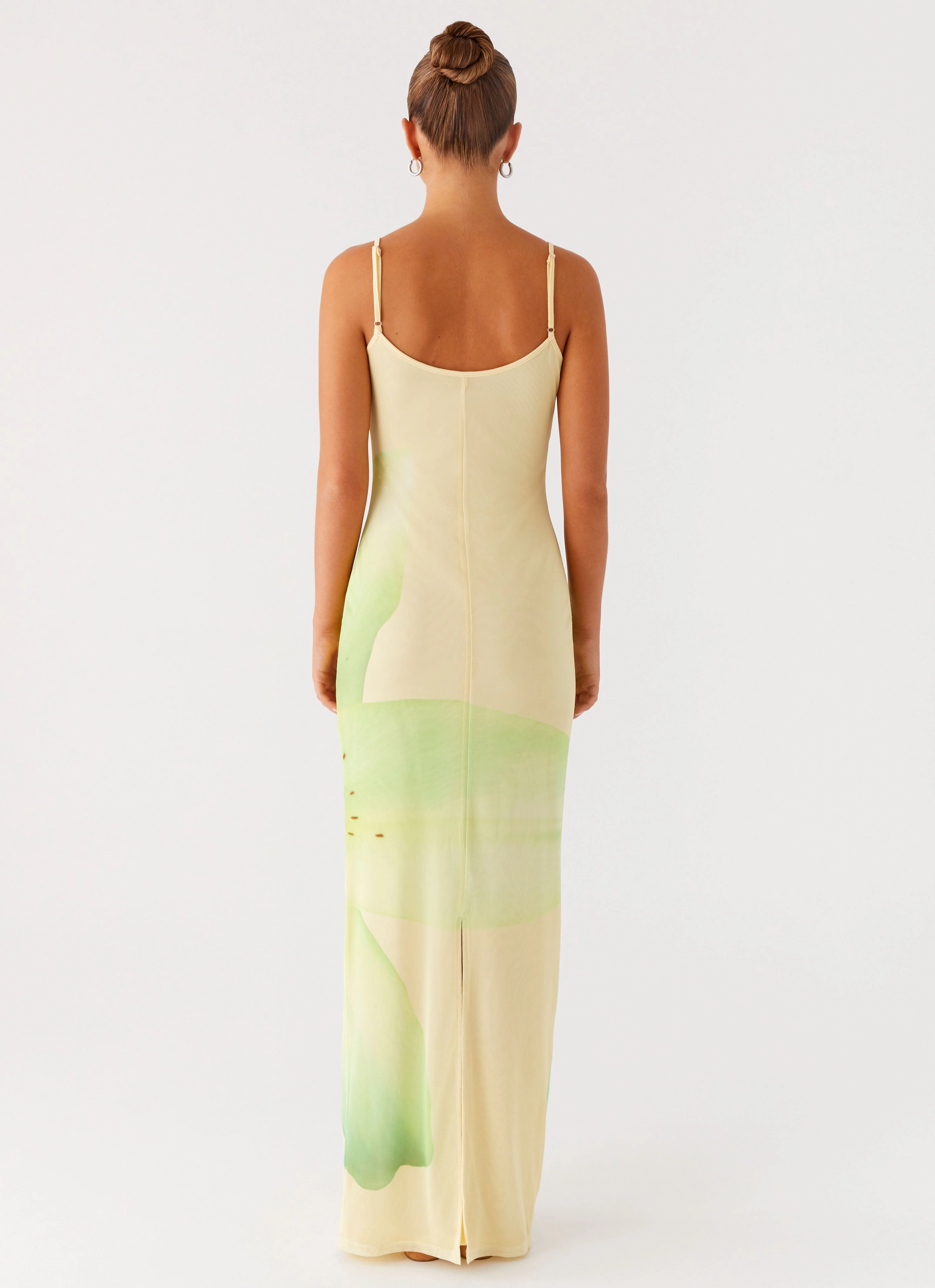 Chill Wear Bad News Mesh Maxi Dress - Yellow Lily