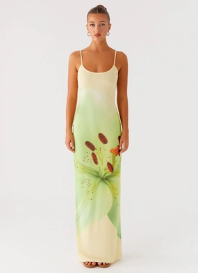 Bad News Mesh Maxi Dress - Yellow Lily Work Ready Bold Touches