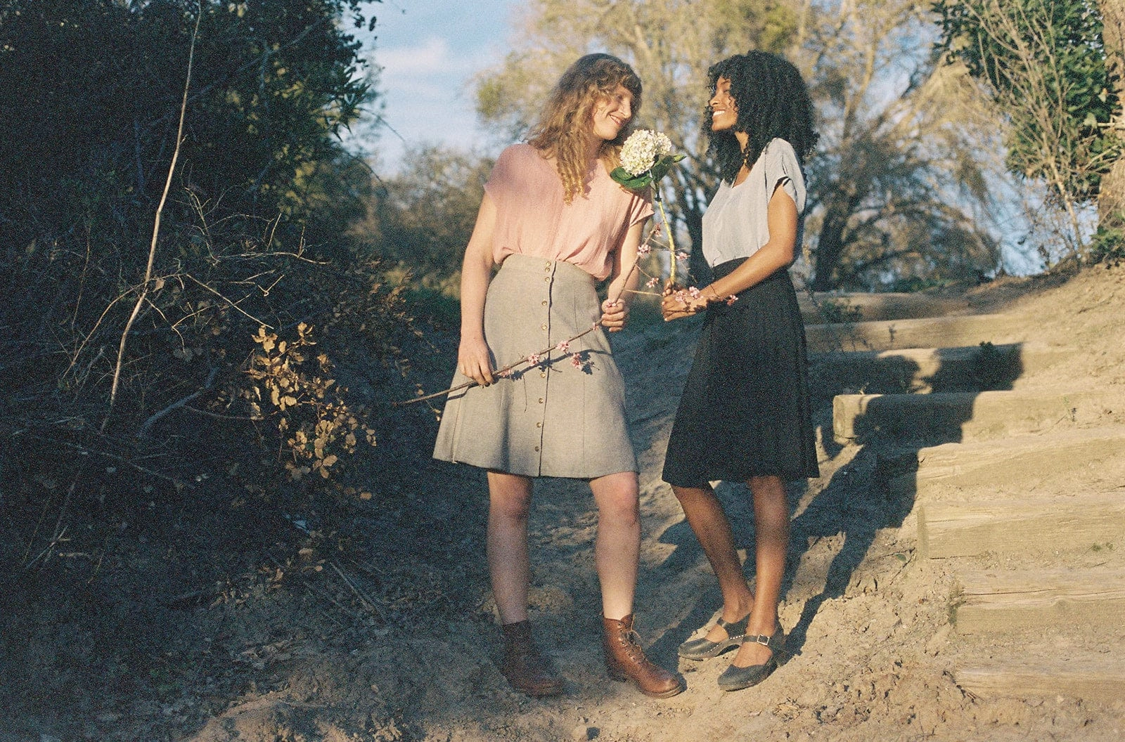 Bae Skirt in Taupe Linen Stable Shape