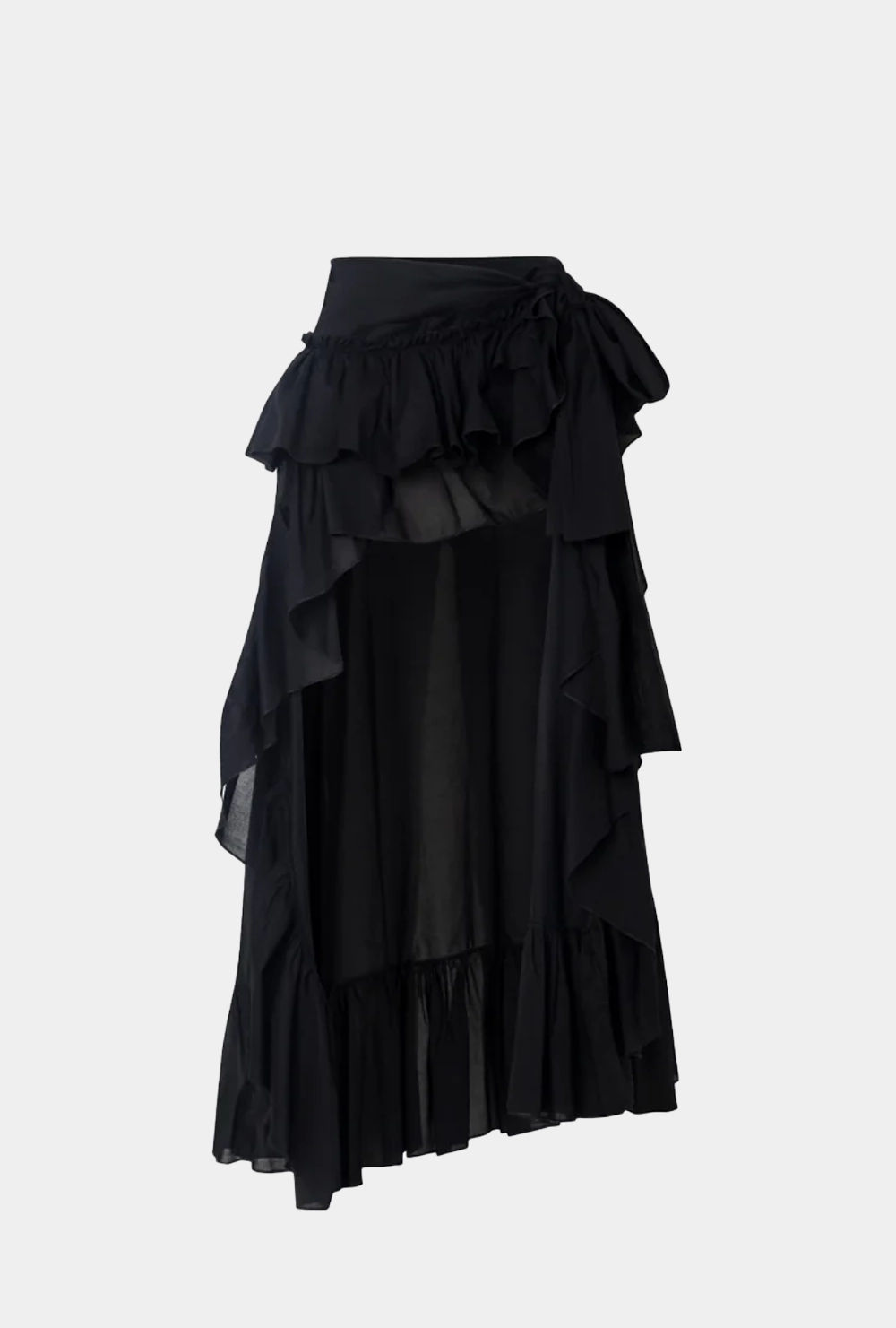 Fade Resistant Dye FlexibleKneePanels BAHAMAS WRAP SKIRT BLACK