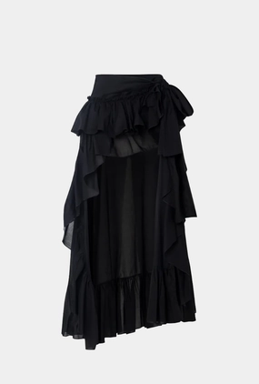 BAHAMAS WRAP SKIRT BLACK Comfy Fit