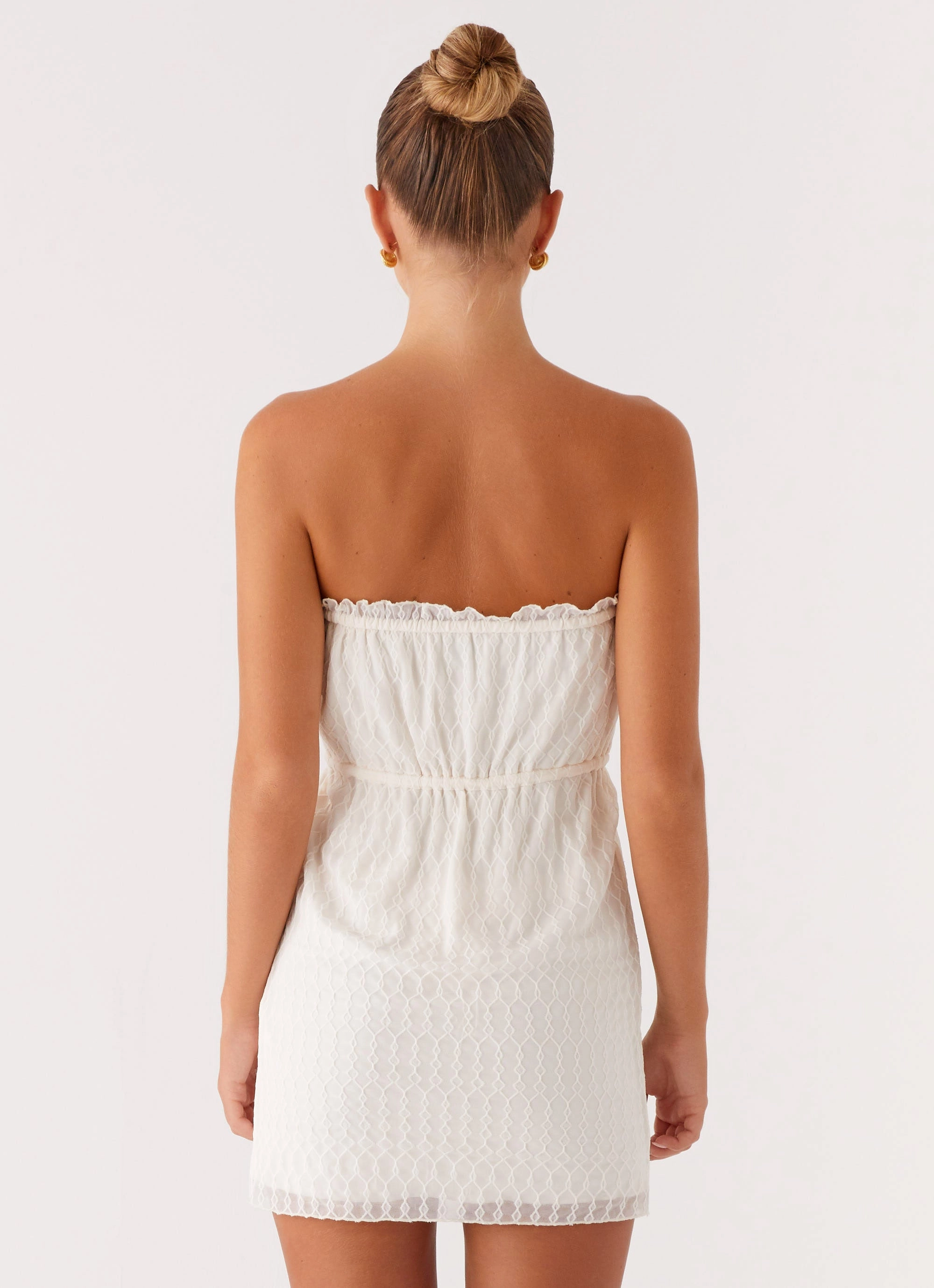 Alina Mini Dress - Ivory Chic casual