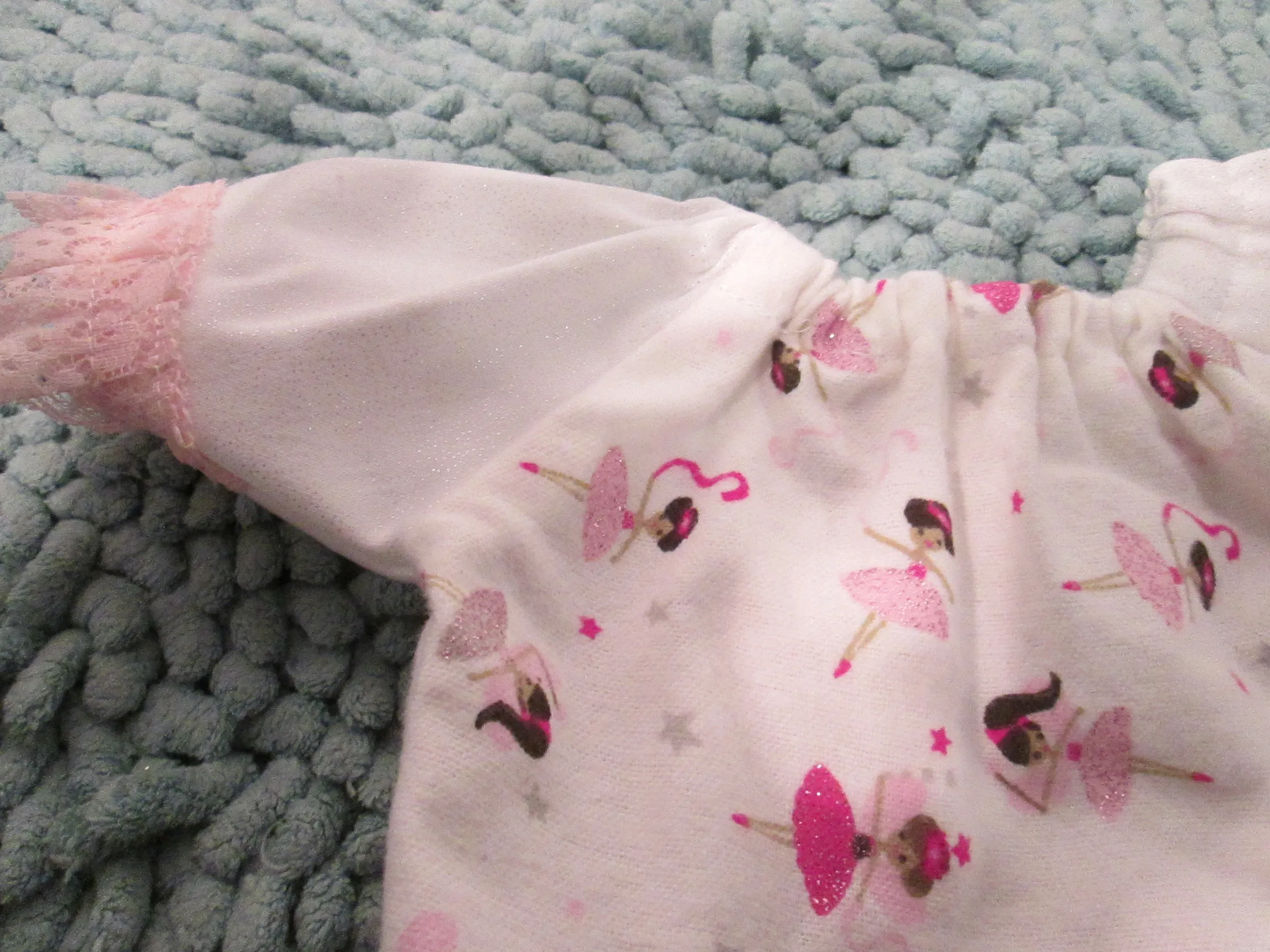 Ballerina Flannel Pajama Short Set