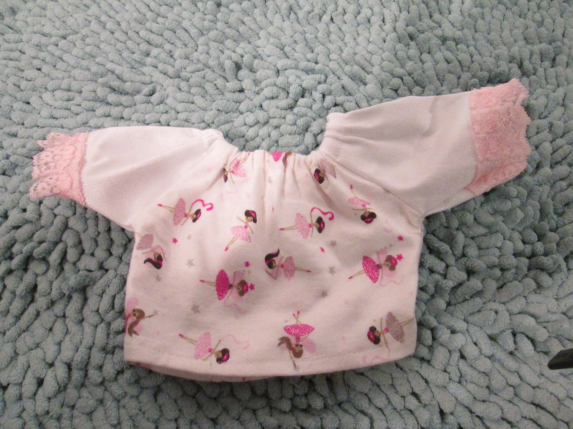 Ballerina Flannel Pajama Short Set