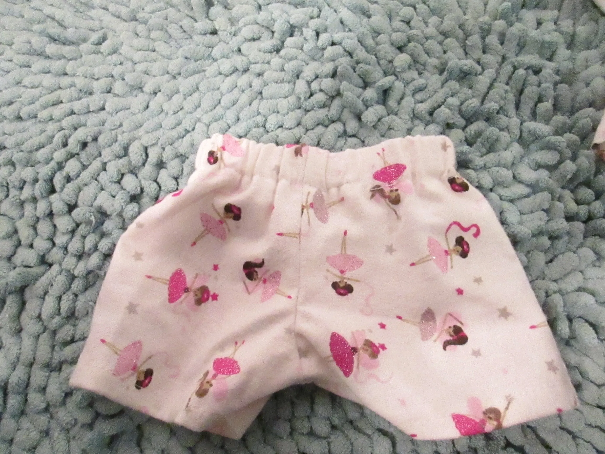 Ballerina Flannel Pajama Short Set