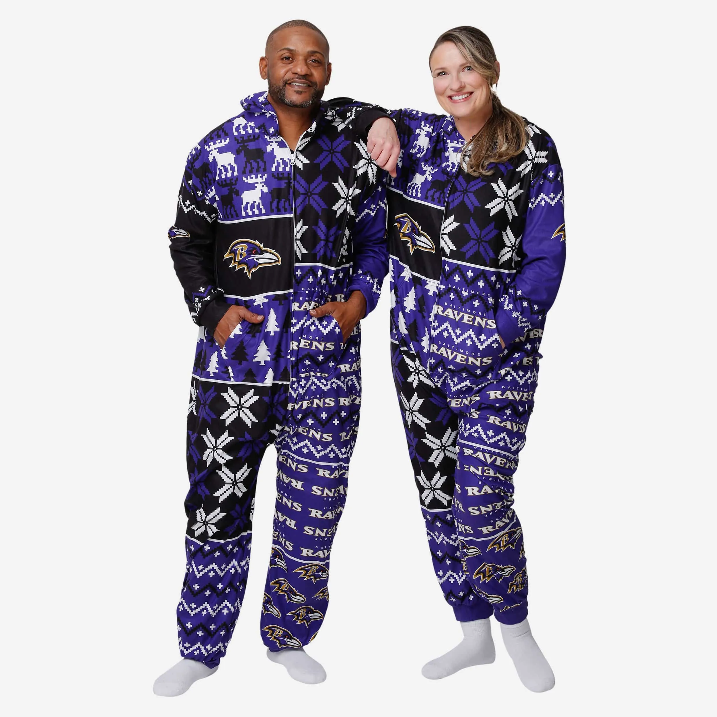 Baltimore Ravens Busy Block One Piece Pajamas