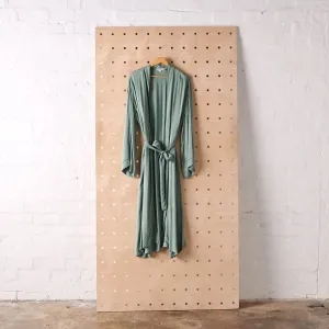Bamboo Robe in Sage Green - Long Length