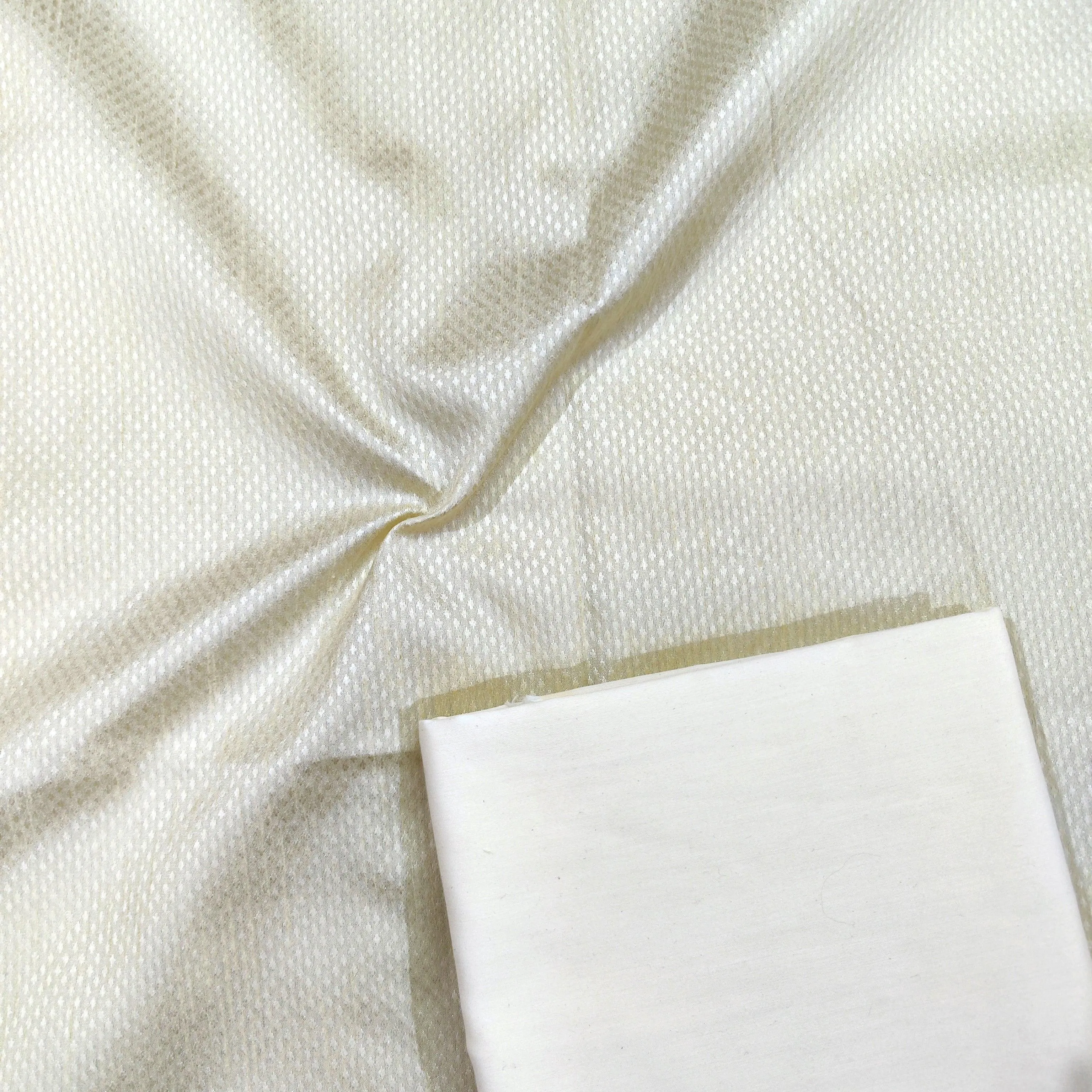 Barfi Pattern Tanchoi Silk Kurta Pajama