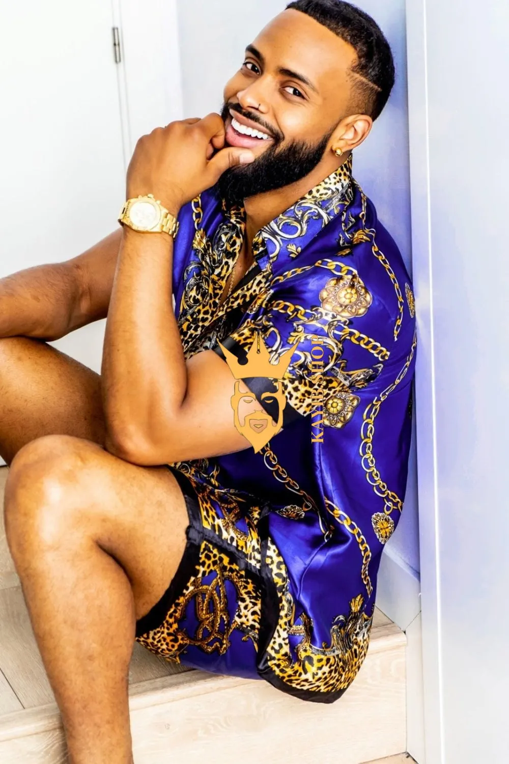 Barocco Men's Silk Set - Elevate Your Style with Pure Luxury - Hand-Sewn for Impeccable Quality
