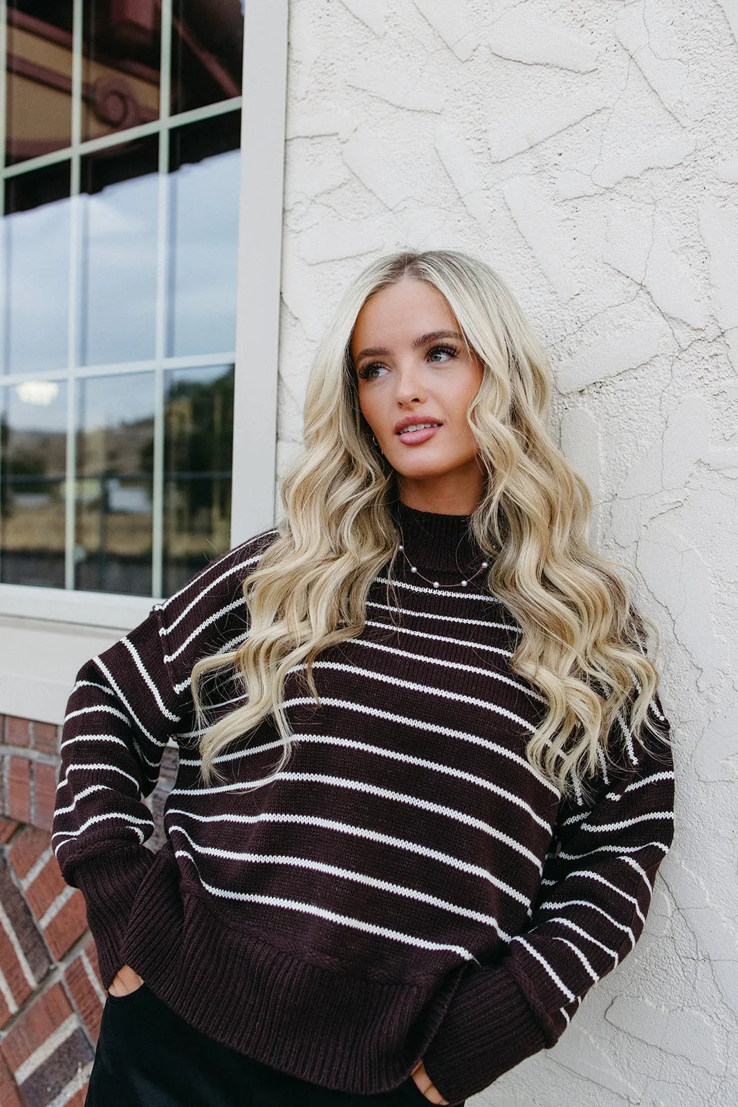 Variable Tension Adjustment Fashionable Shirt Barrel Room Knit Sweater