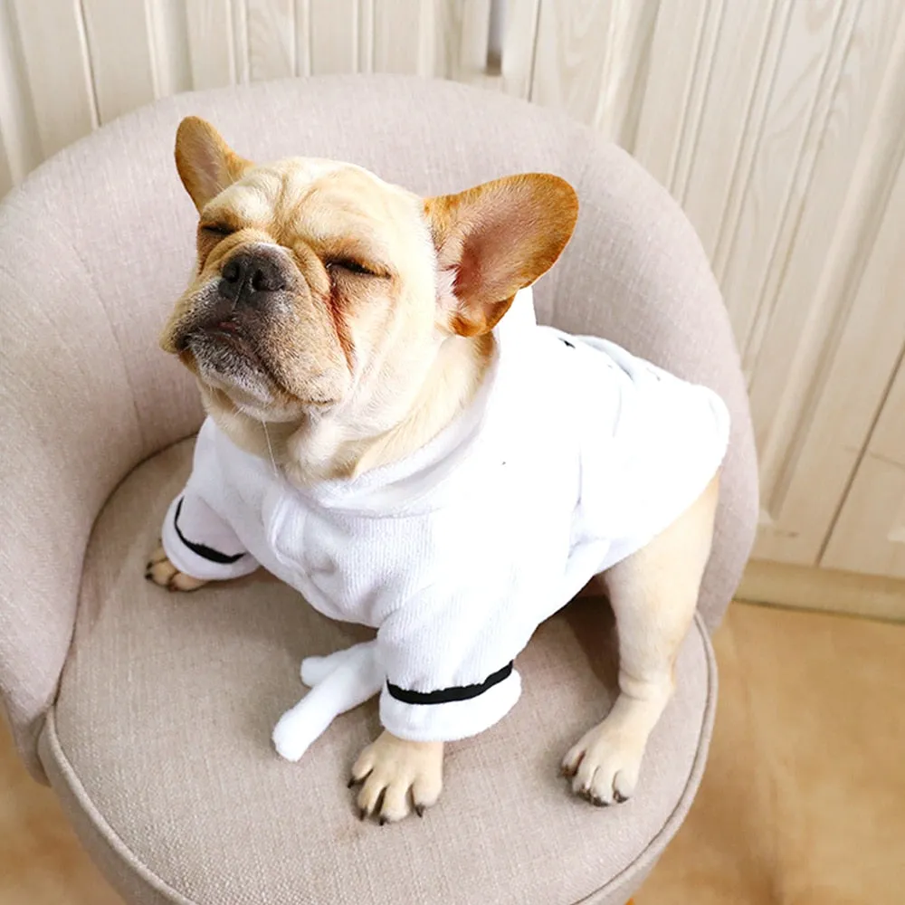 Bathrobe for French Bulldog (WS58)