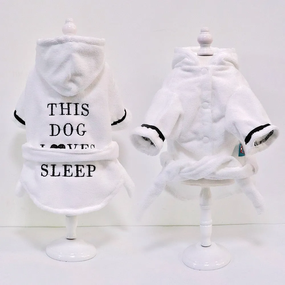 Bathrobe for French Bulldog (WS58)